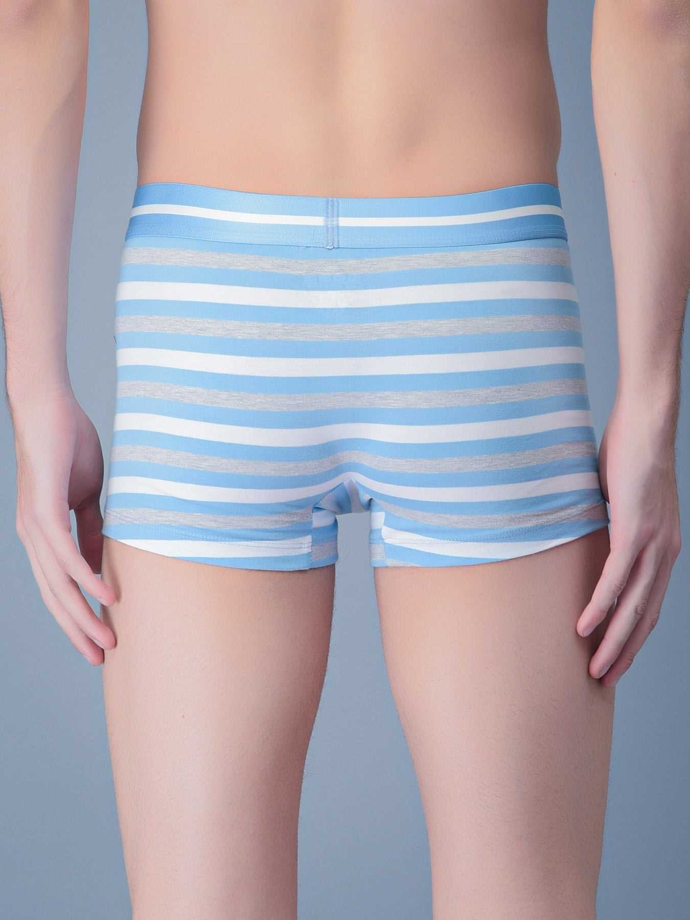 Cobb Blue Men Striped Trunk