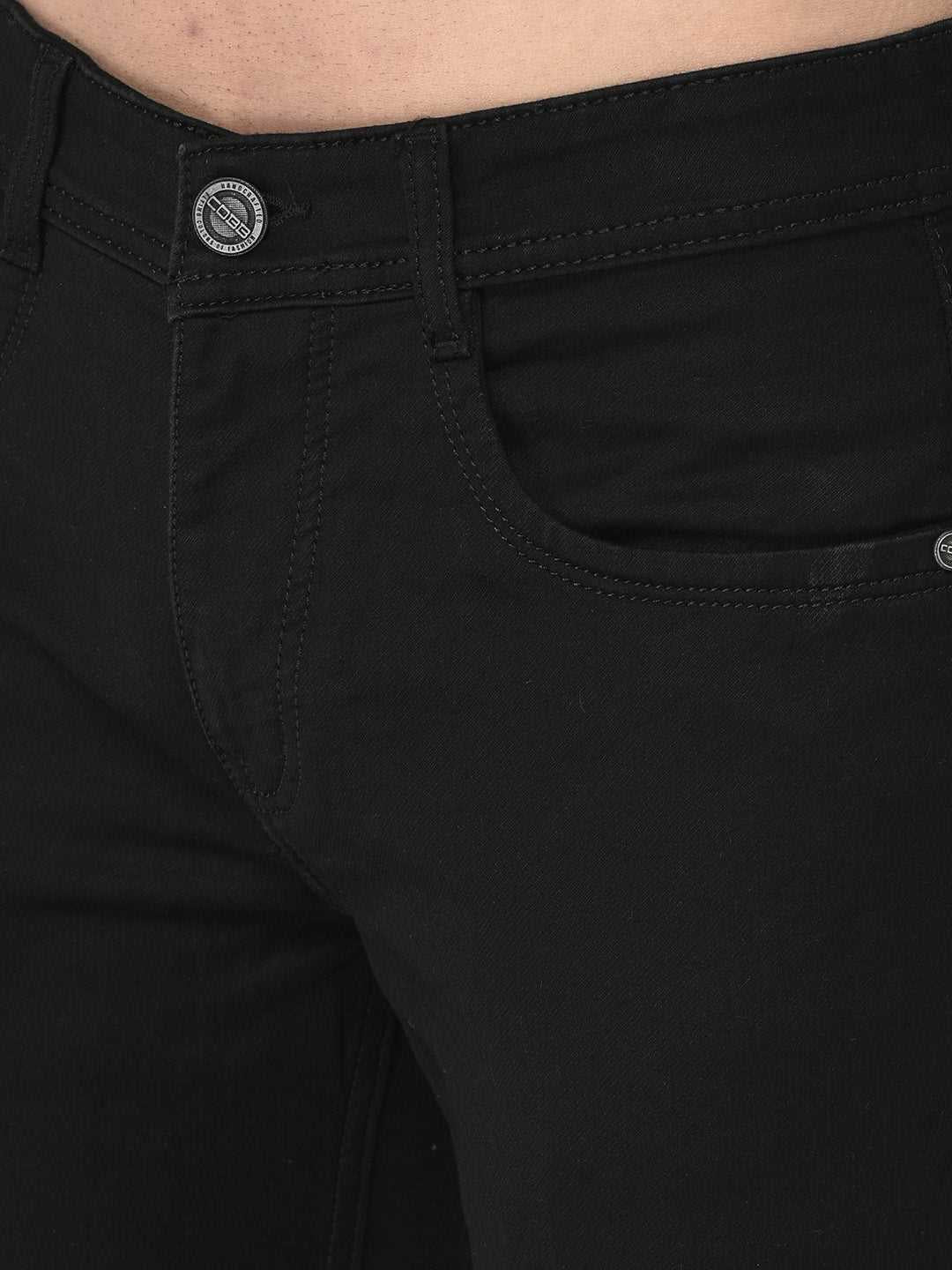 Cobb Black Straight Fit Jeans