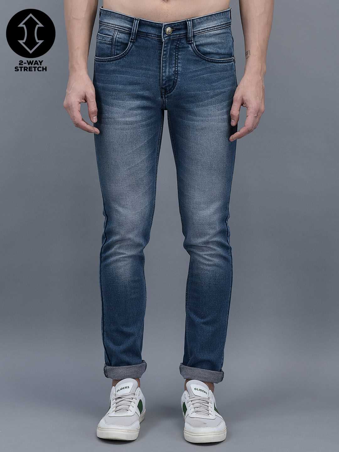 Cobb Blue Narrow Fit Jeans Blue