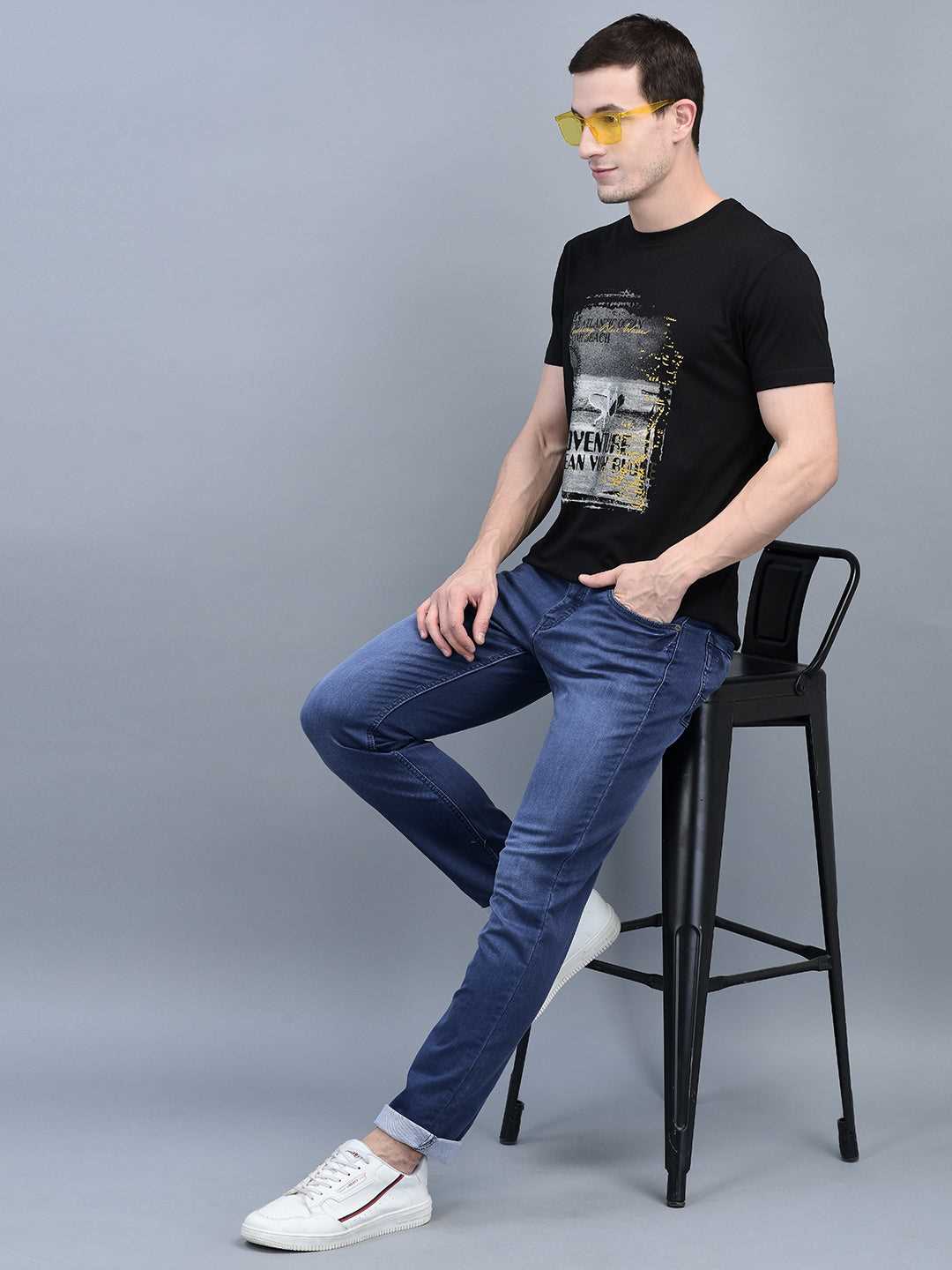 Cobb Blue Straight Fit Jeans
