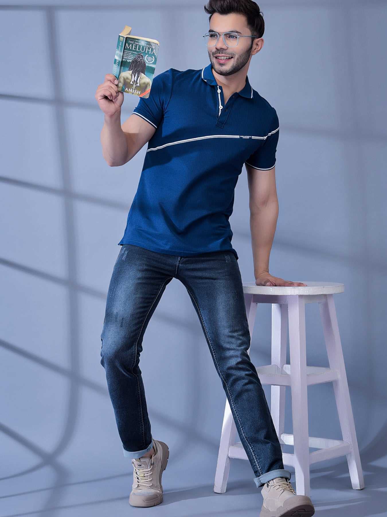 Cobb Blue Narrow Fit Premium Jeans