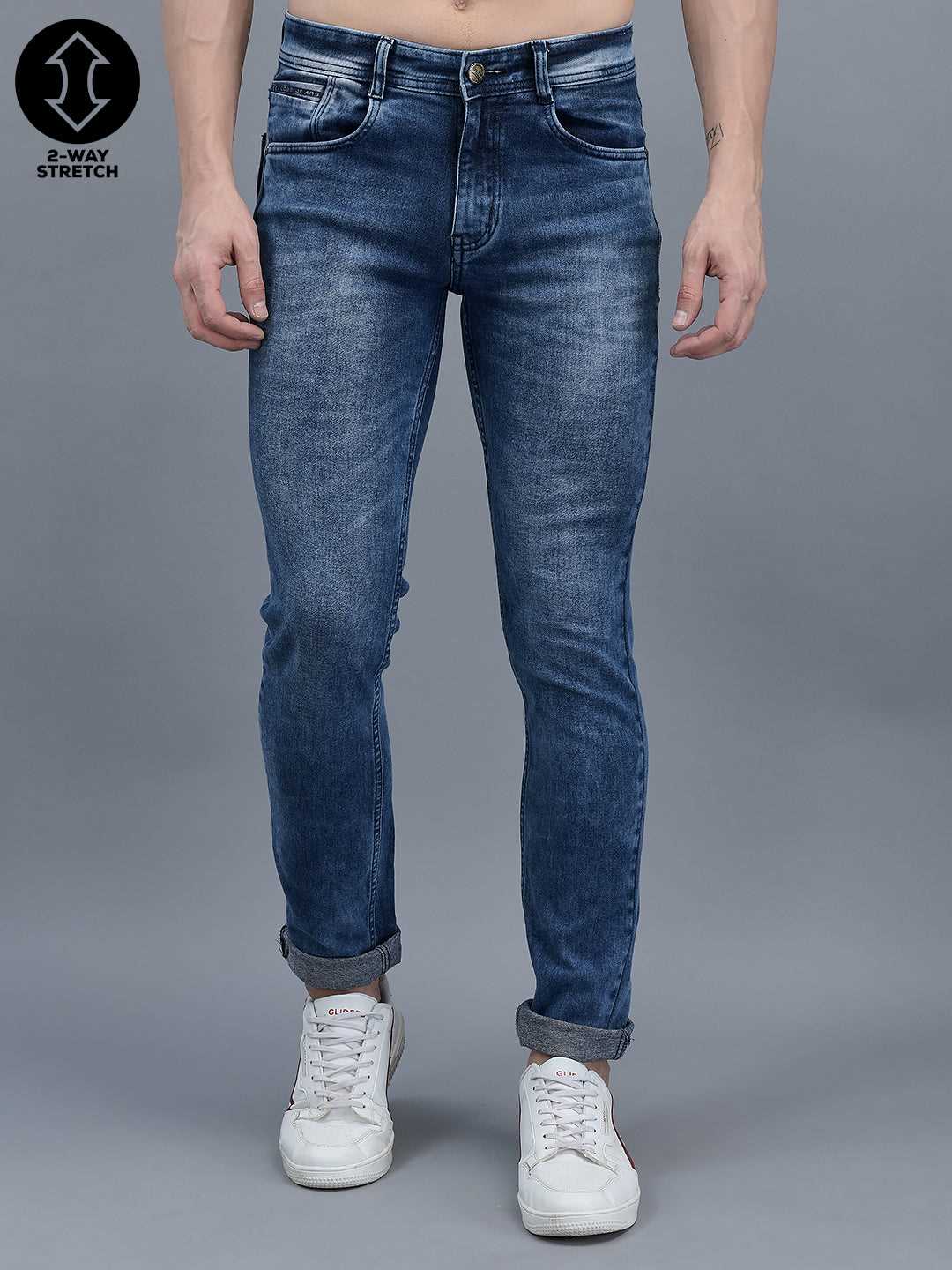 Cobb Blue Narrow Fit Jeans Blue