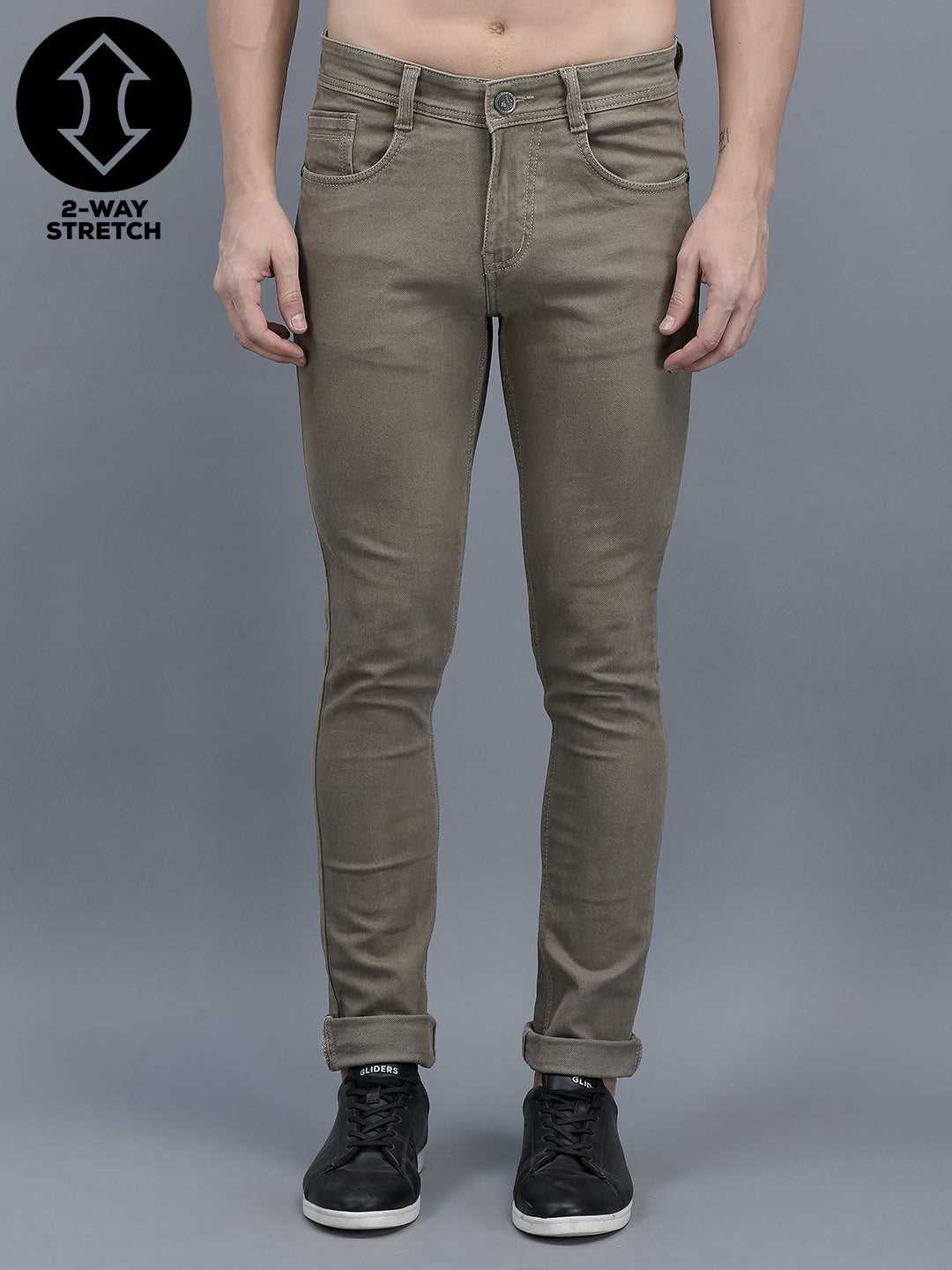 Cobb Beige Ultra Fit Jeans Beige