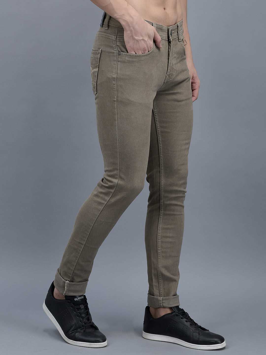 Cobb Beige Ultra Fit Jeans