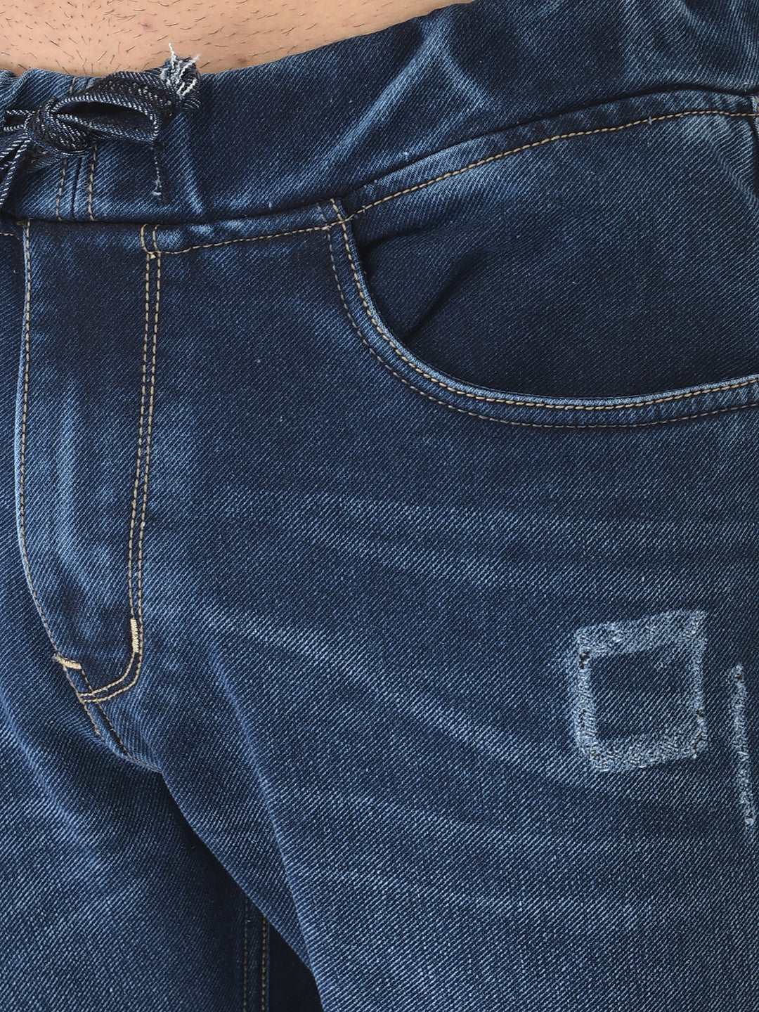 Cobb Blue Slim Fit Denim Joggers