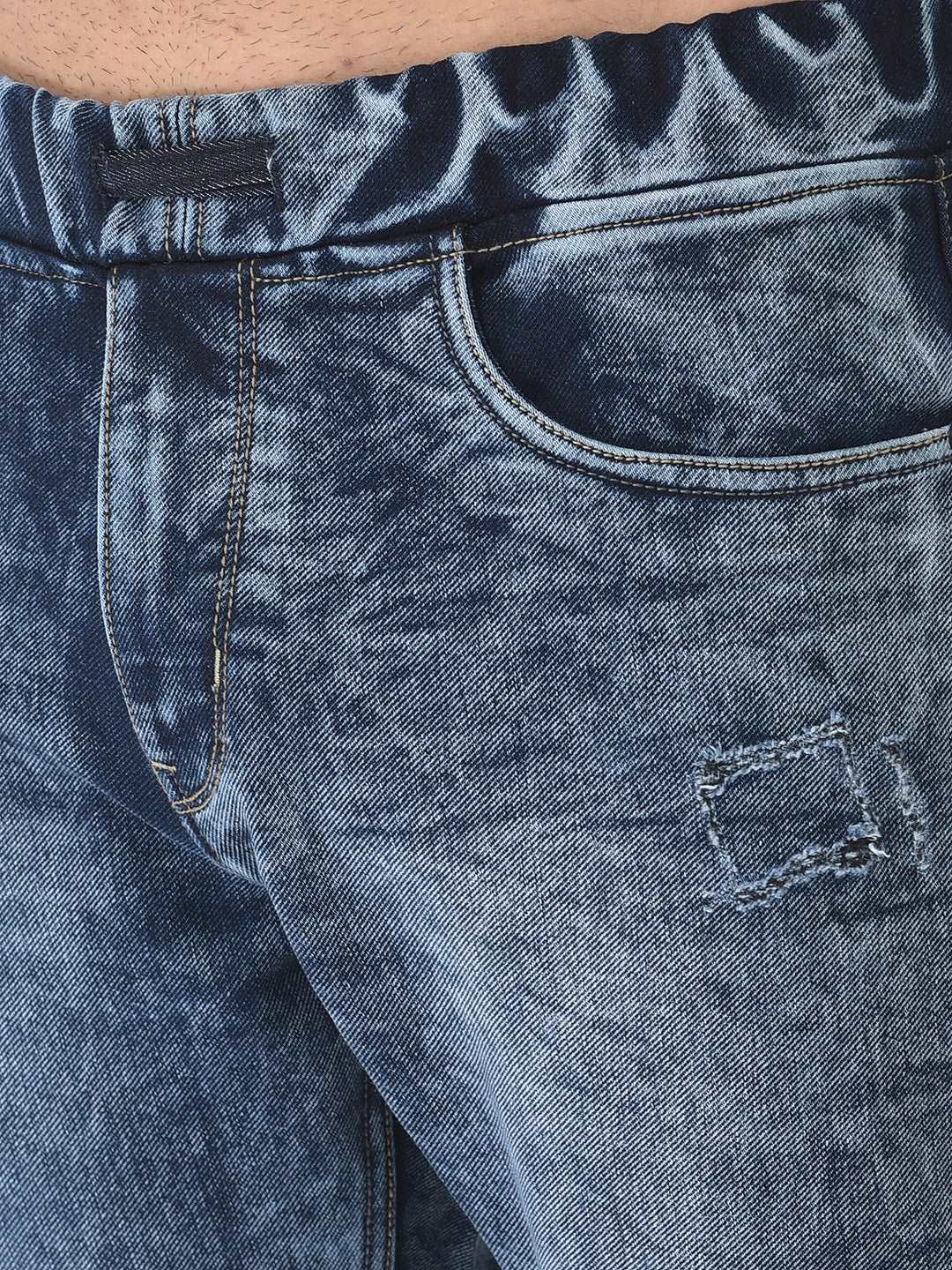 Cobb Blue Slim Fit Denim Joggers
