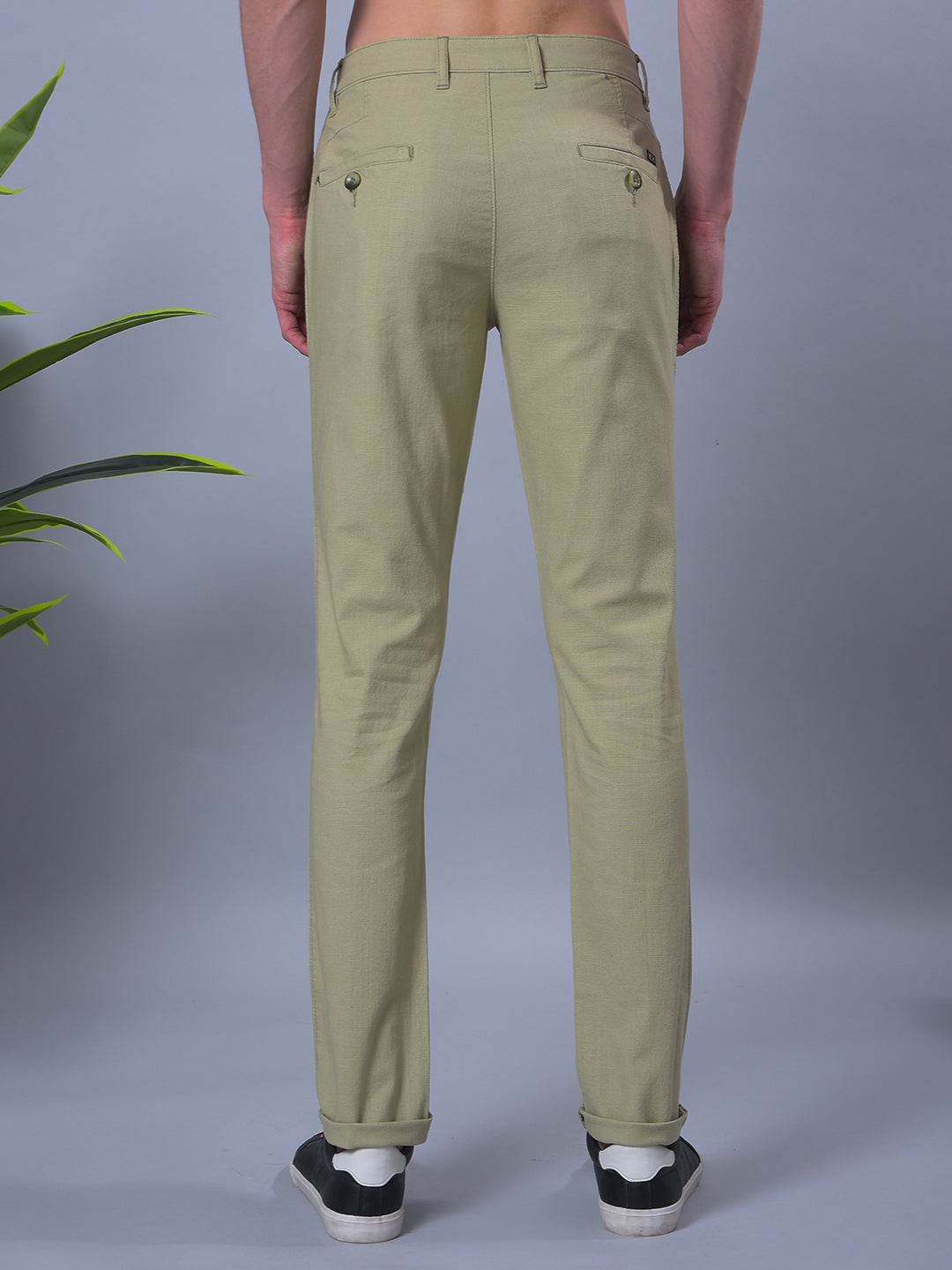 cobb pista linen ultra-fit casual trouser