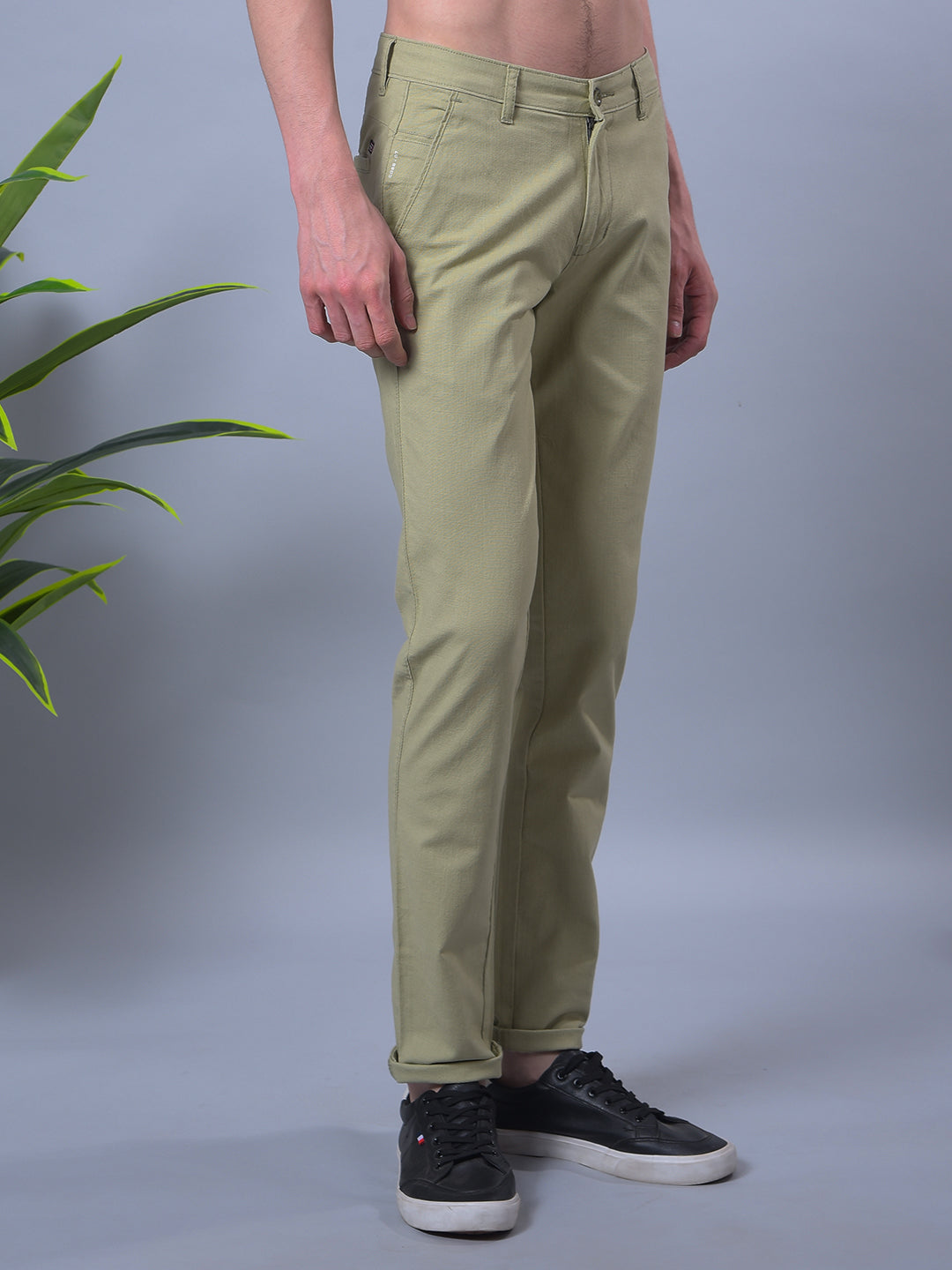 cobb pista linen ultra-fit casual trouser