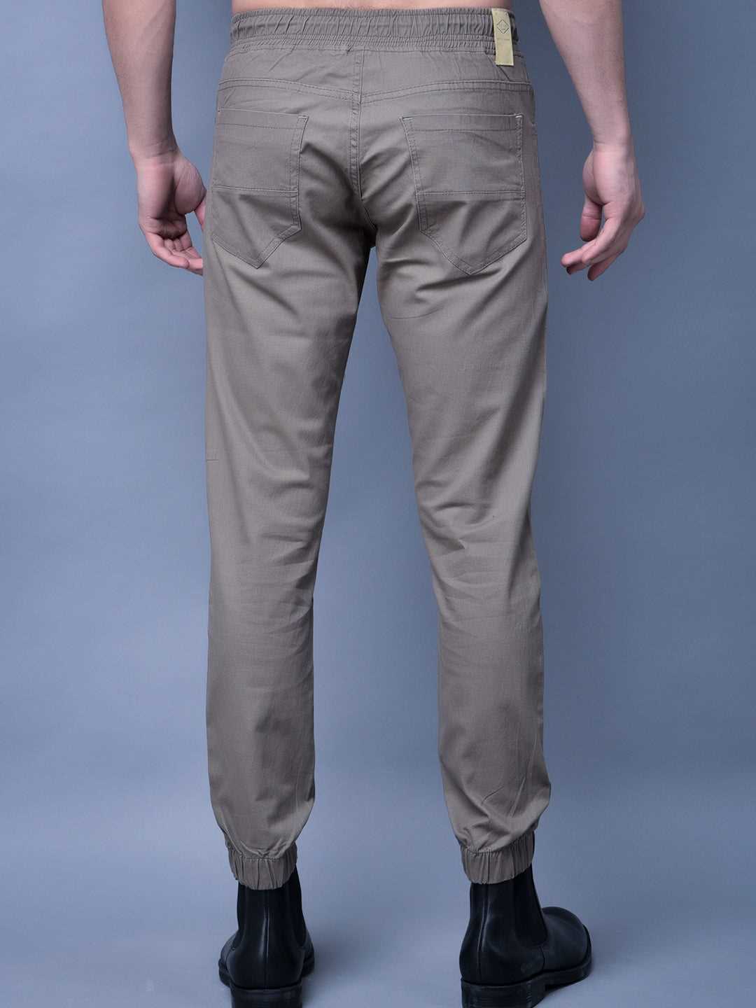 Cobb Beige Regular Fit Chinos Joggers