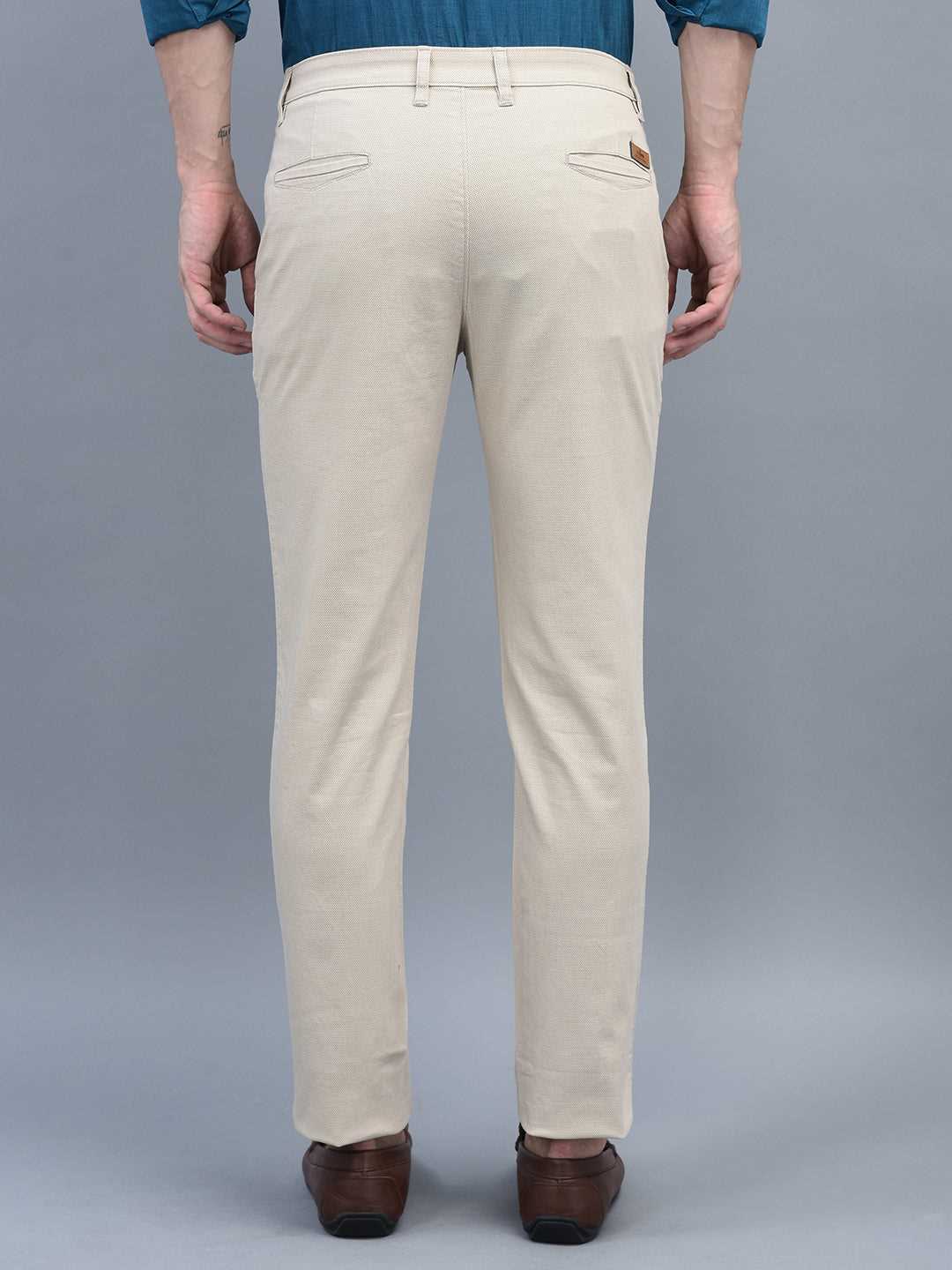 Cobb Beige Slim Fit Chinos