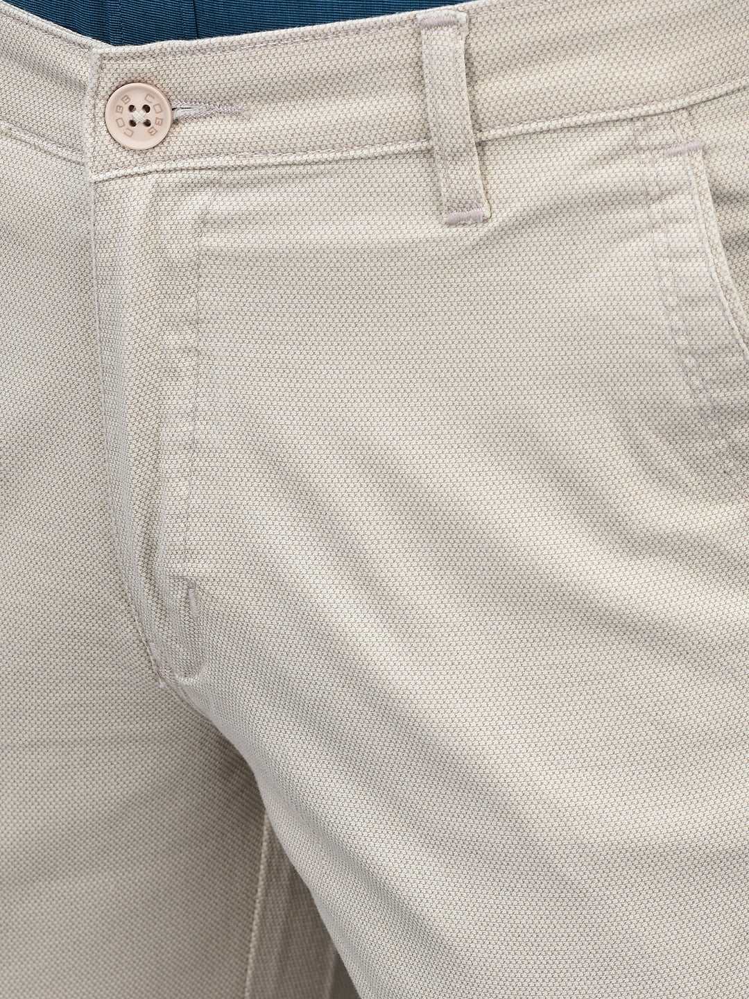 Cobb Beige Slim Fit Chinos