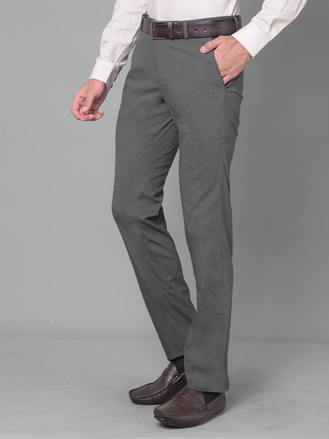 Cobb Olive Ultra Fit Formal Trouser