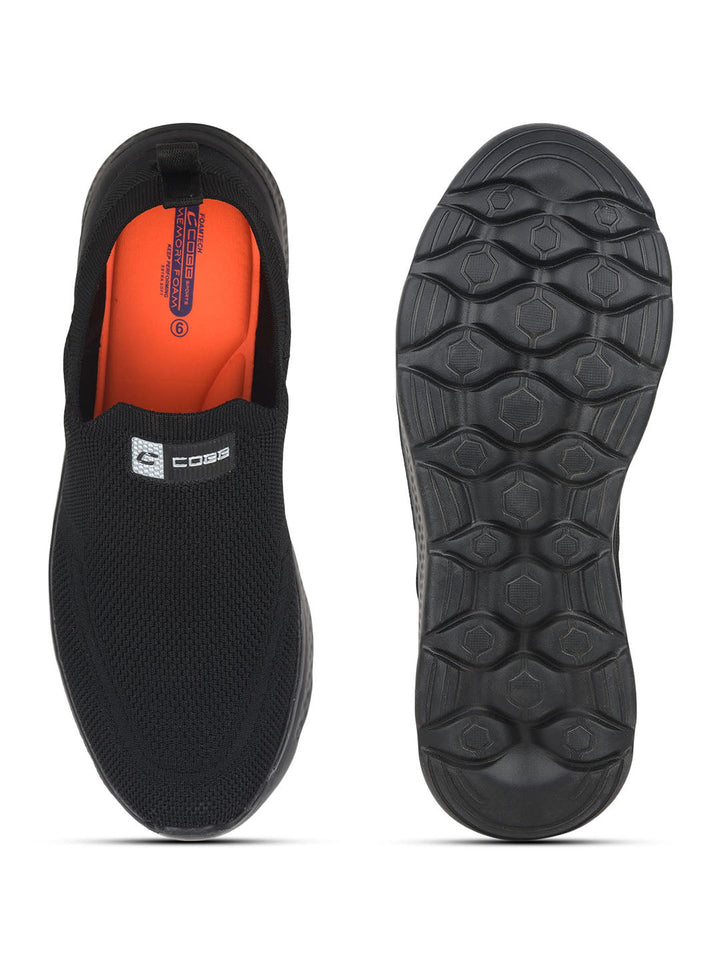 cobb men's black walking shoes