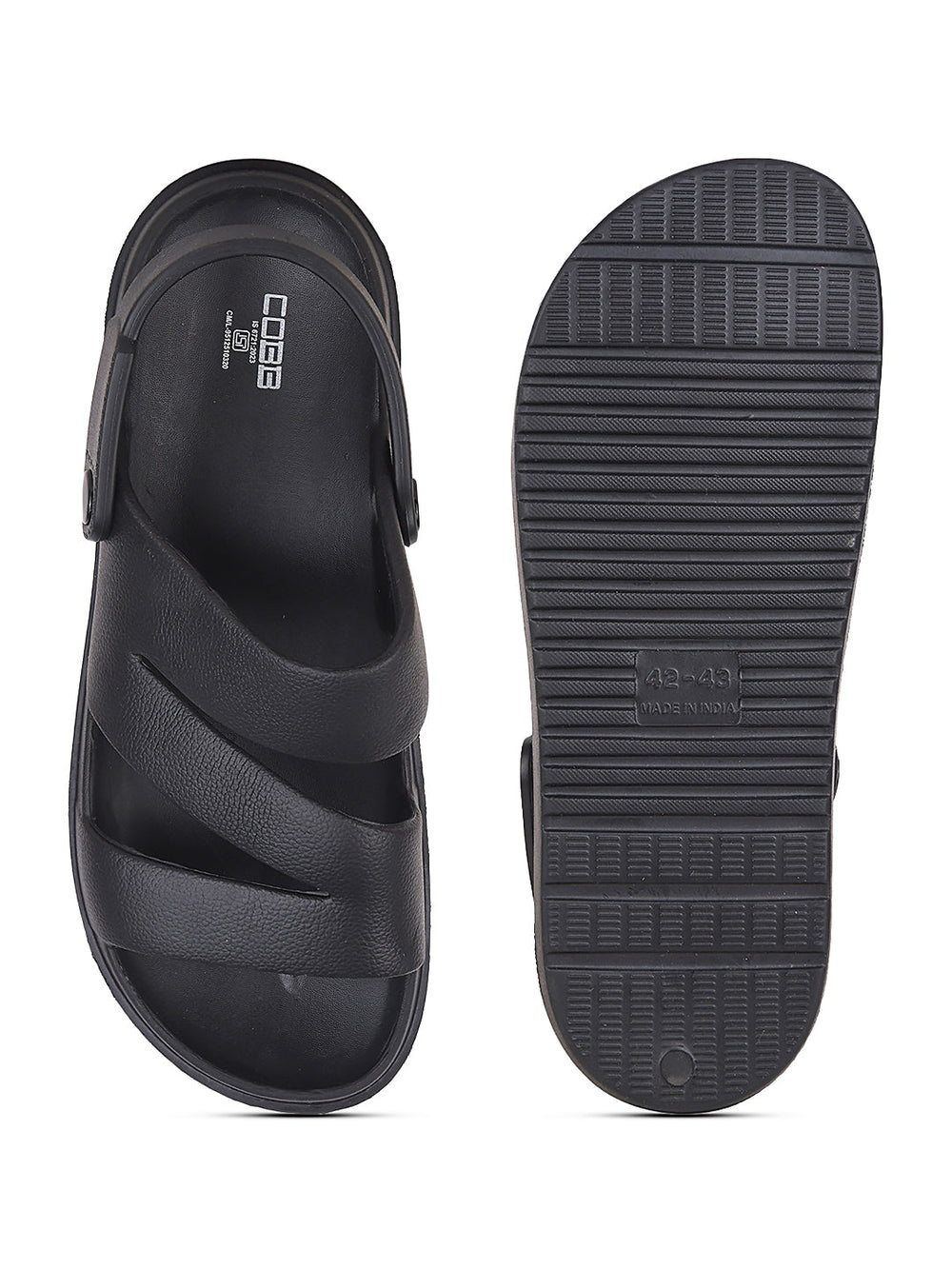 cobb men's black slider sandals