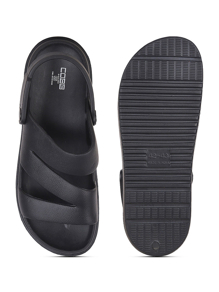 cobb men's black slider sandals