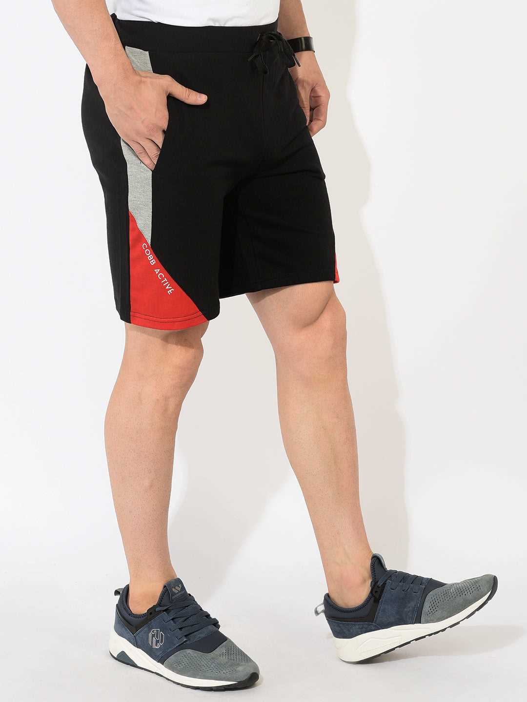 Cobb Black Solid Shorts