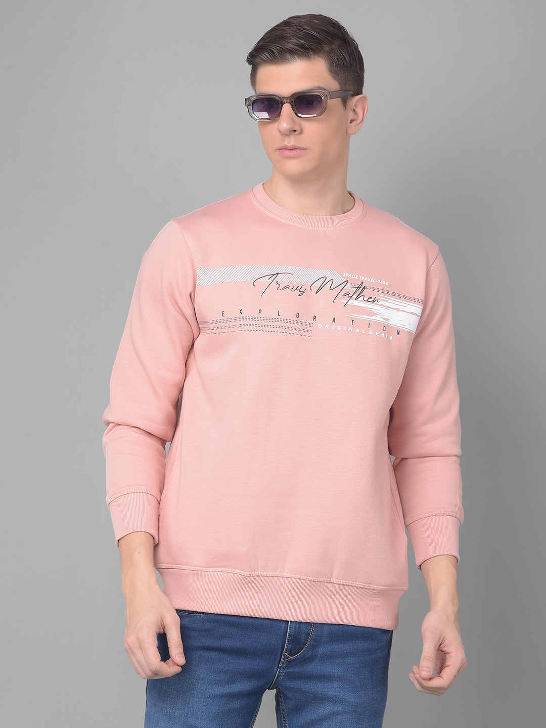 Mauve crew hot sale neck sweatshirt