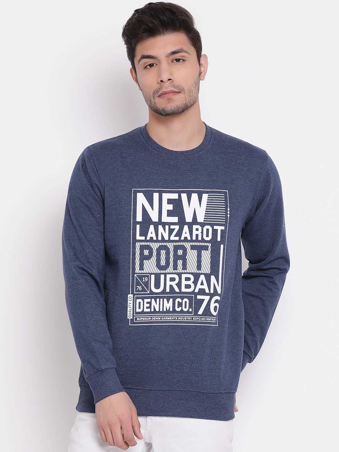 Cobb Blue Printed Sweatshirt
