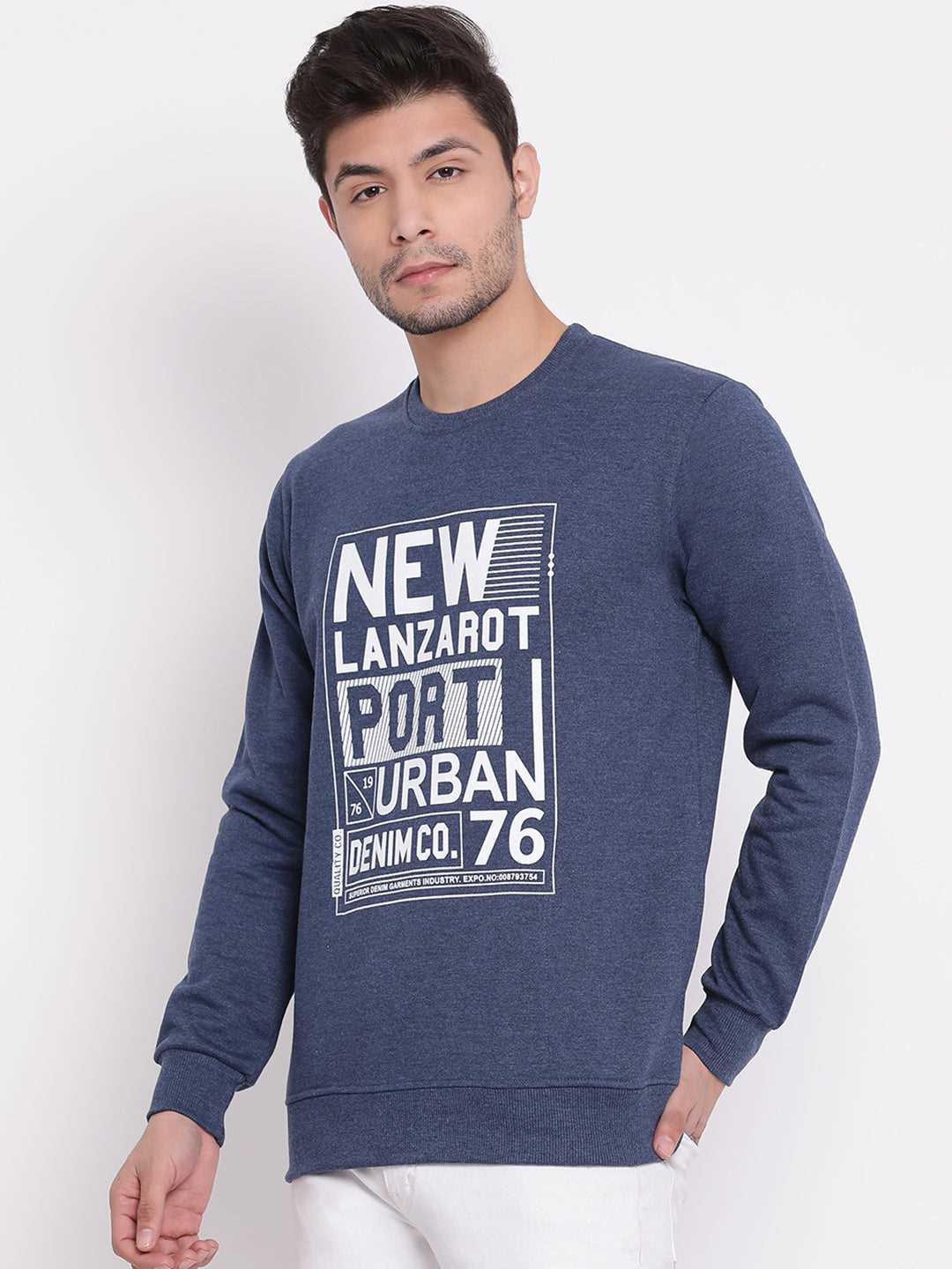 Cobb Blue Printed Sweatshirt
