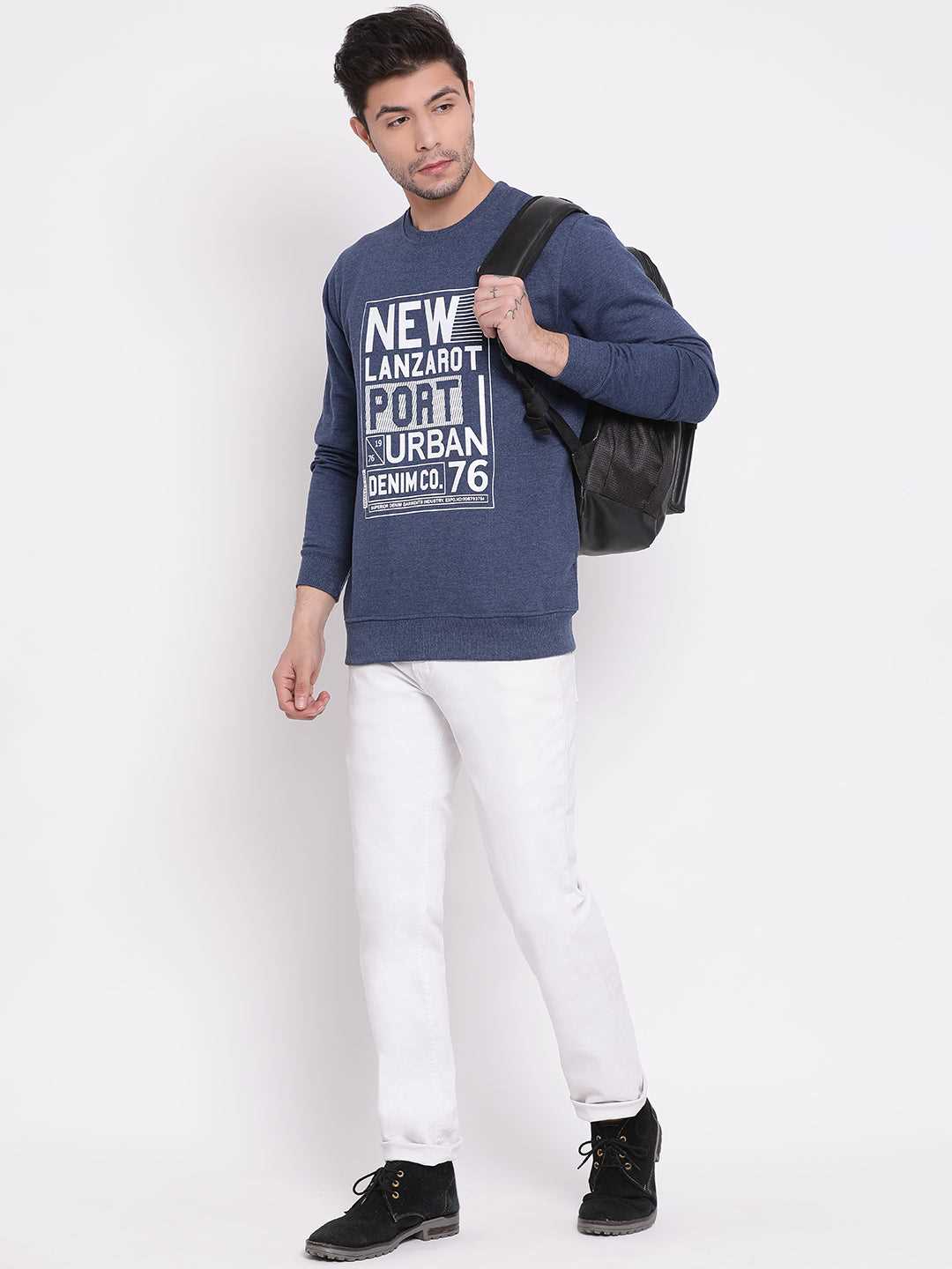 Cobb Blue Printed Sweatshirt