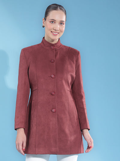 rust long coat
