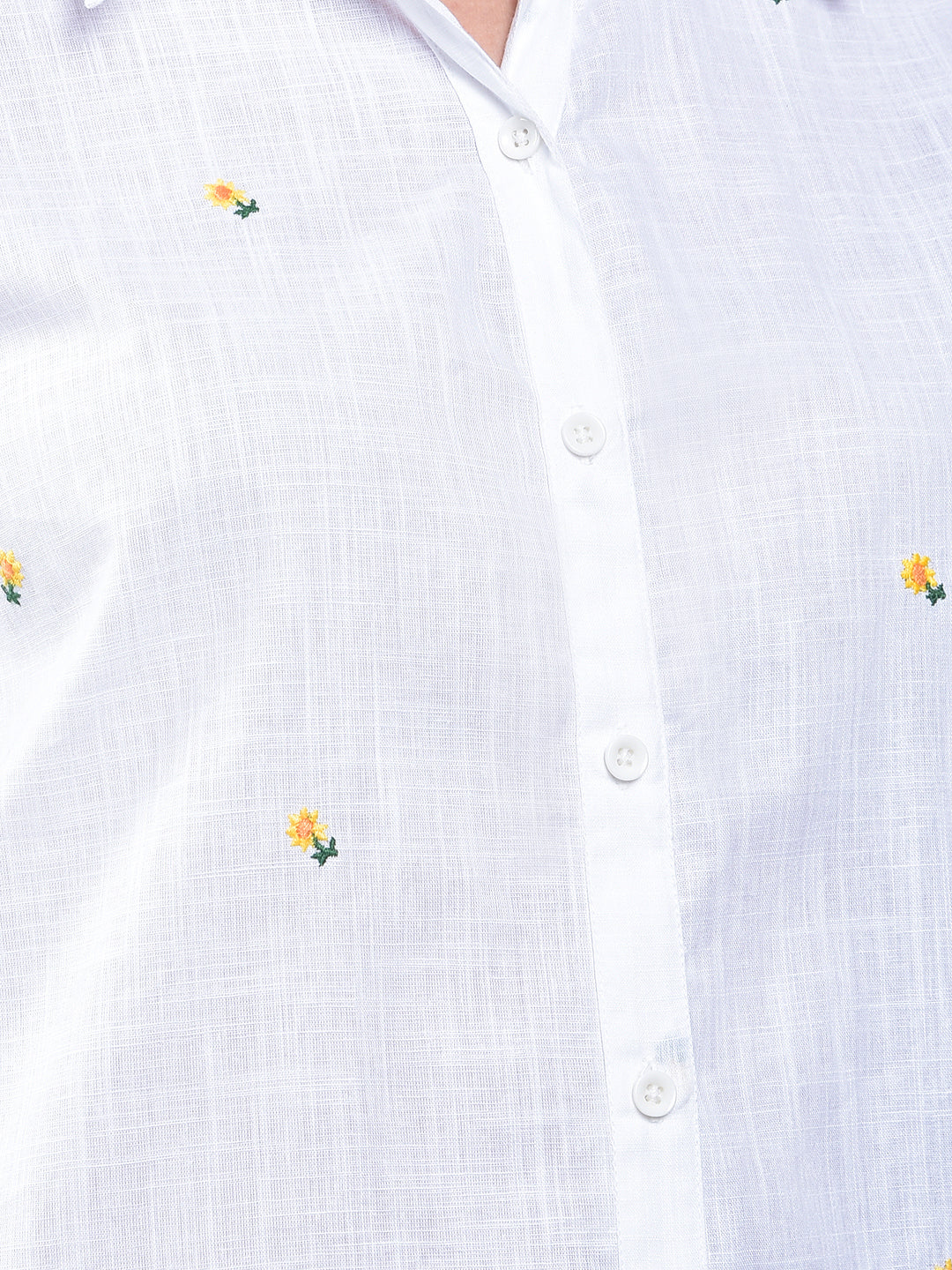 miss forever white woven top