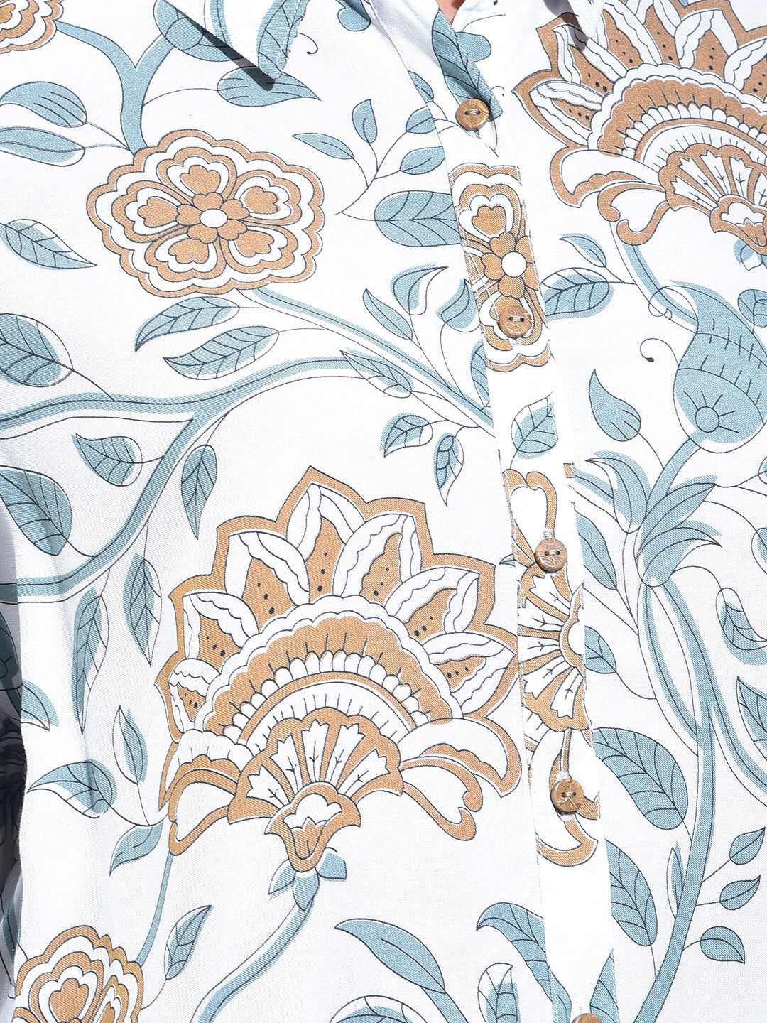 MISS FOREVER WHITE PRINTED TOP