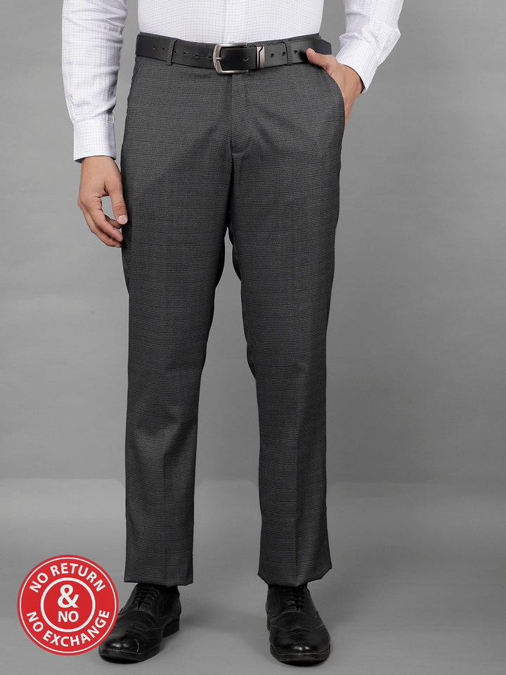 COBB MENS GREY FORMAL TROUSERS