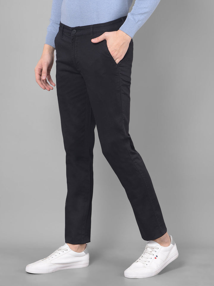 cobb black slim fit chinos