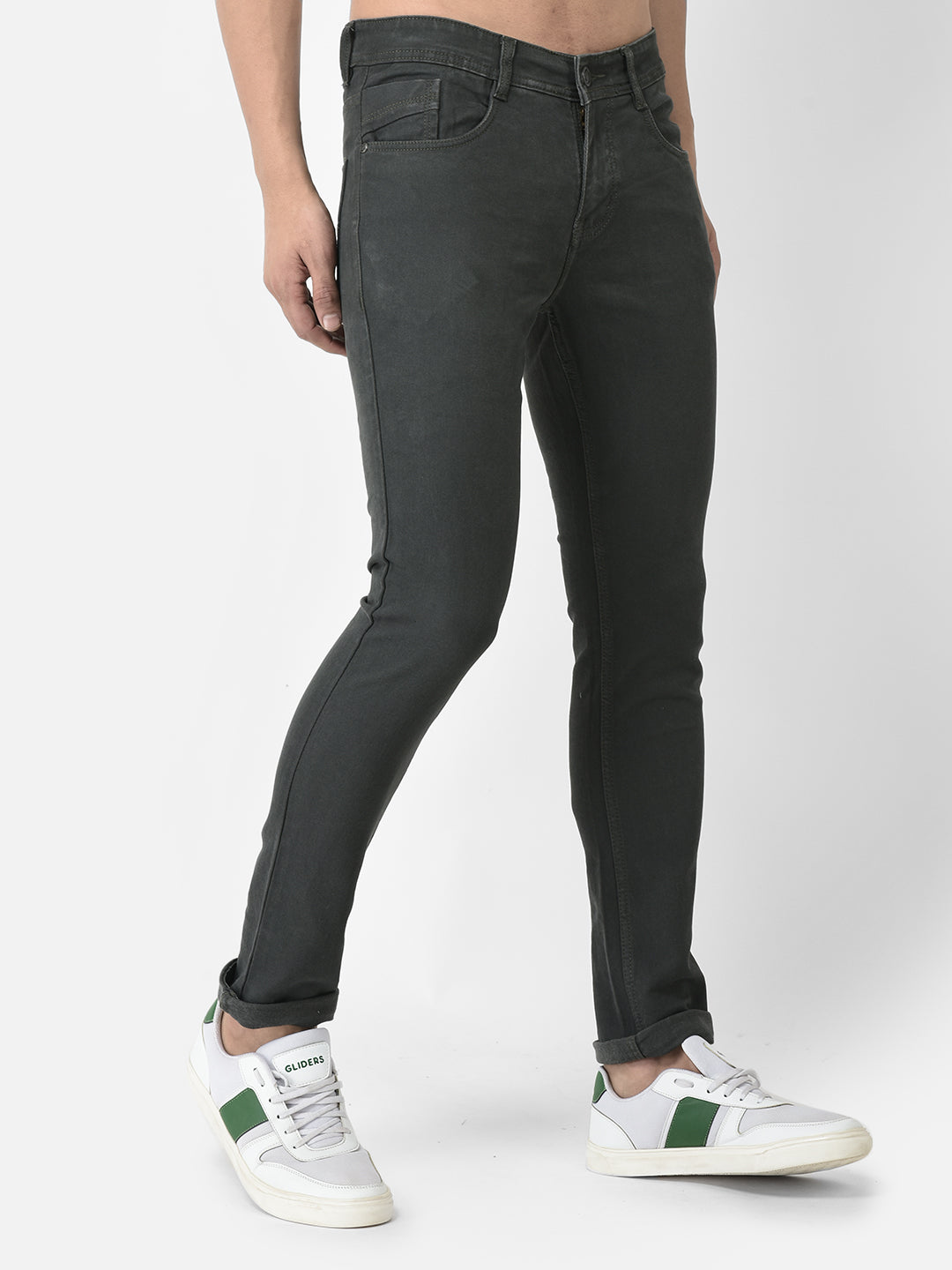 Cobb Dark Olive Ultra Fit Jeans