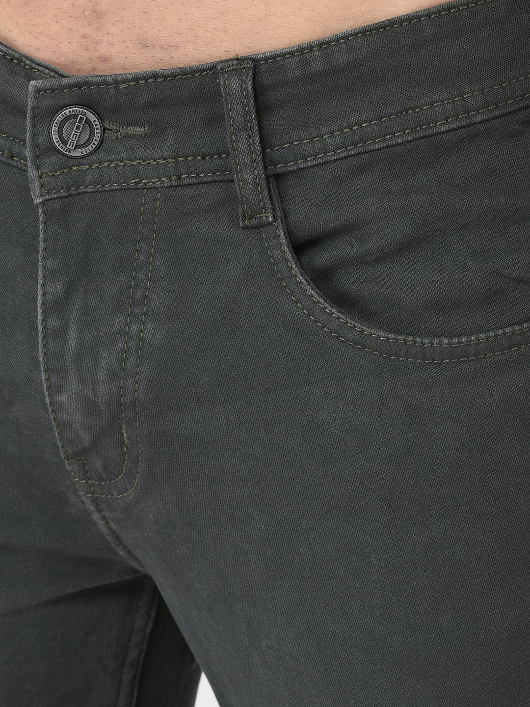 Cobb Dark Olive Ultra Fit Jeans