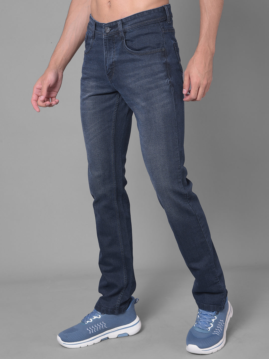 Cobb Blue Straight Fit Premium Jeans