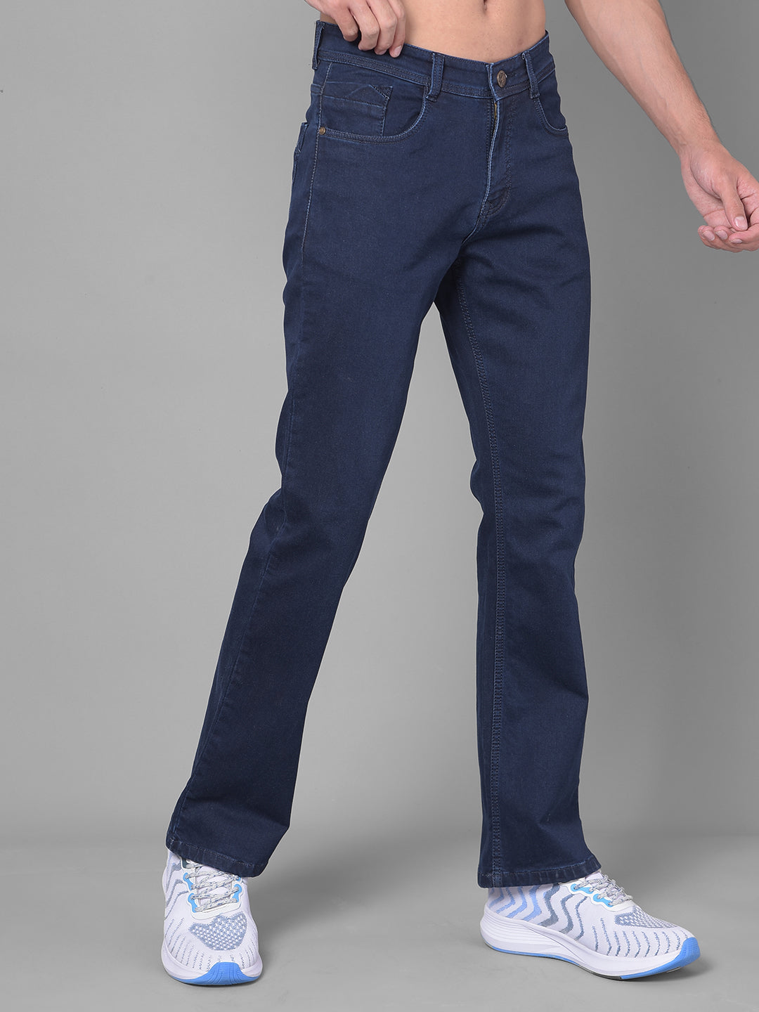 Cobb Bound Navy Blue Bootcut Premium Jeans
