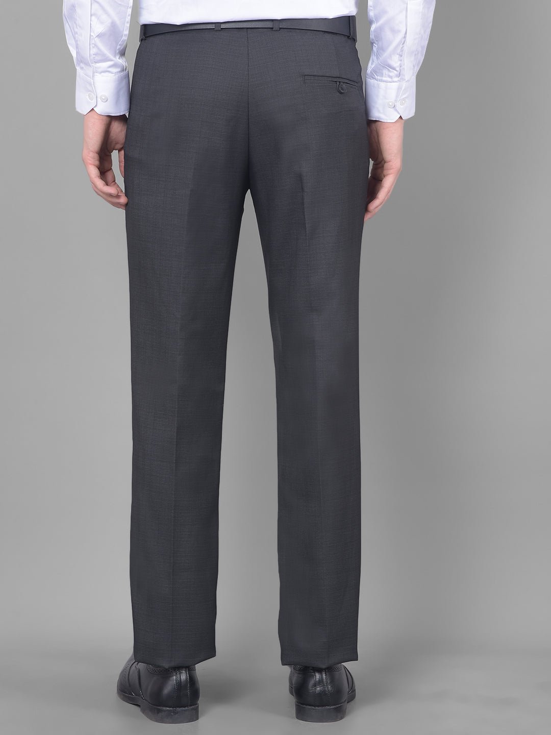 cobb dark grey ultra fit formal trouser
