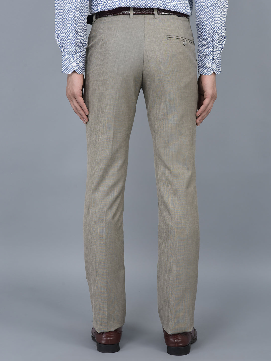Cobb Light Brown Ultra Fit Formal Trouser