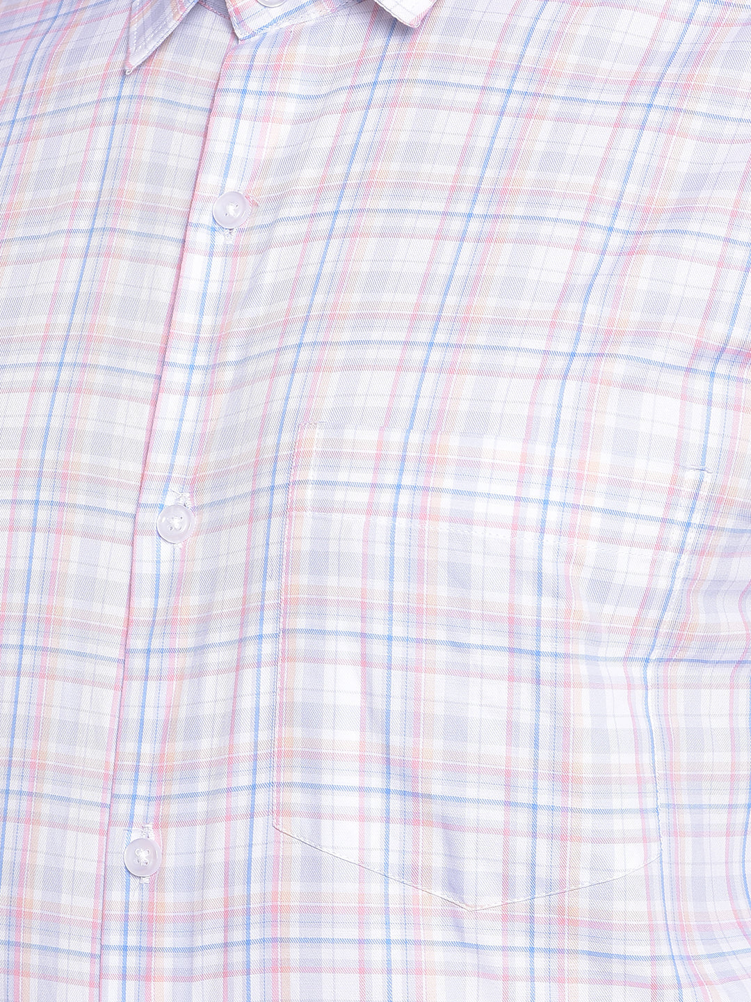 Cobb Pink Check Smart Fit Formal Shirt