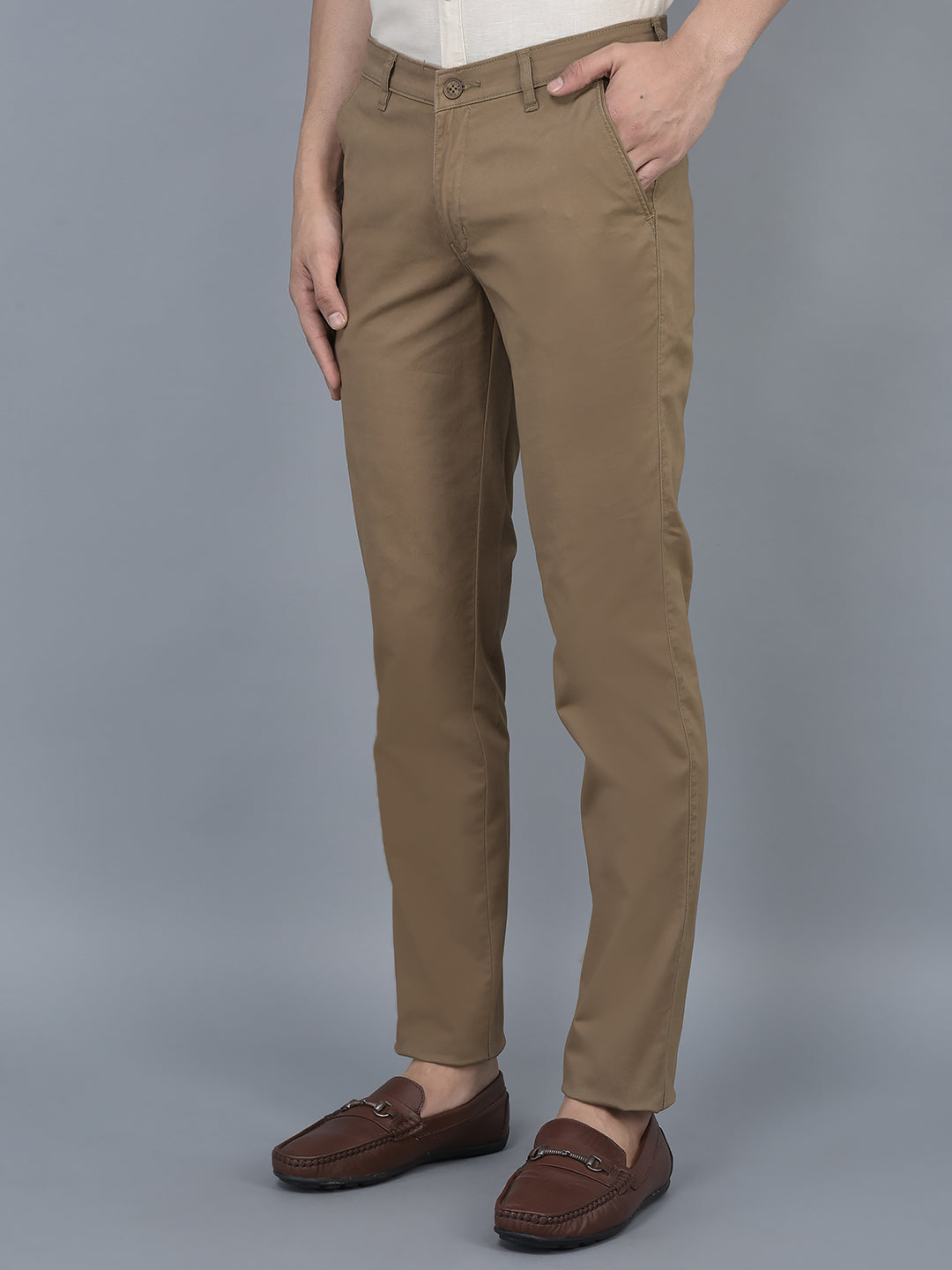 Cobb Khaki Slim Fit Chinos
