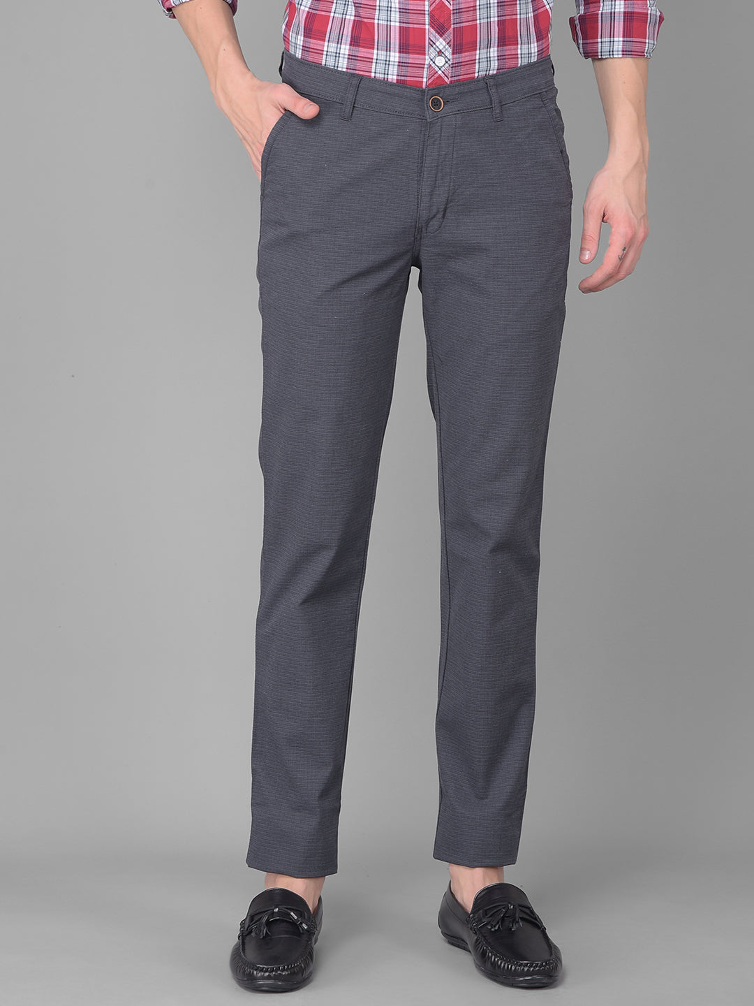 Dark grey slim fit hot sale chinos