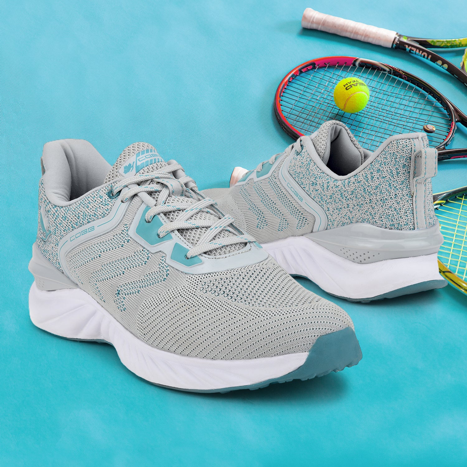 Cobb Mens Light Grey Running Shoes LIGHT GREY
