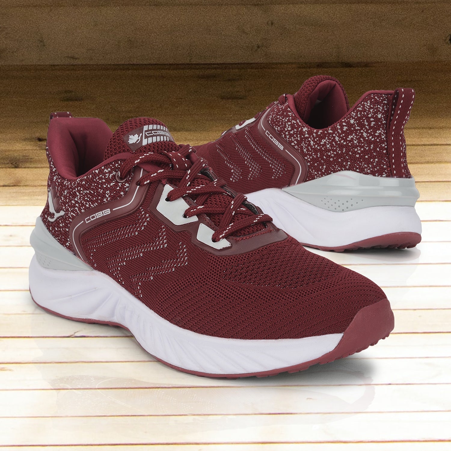 Cobb Mens Mehroon Running Shoes MAROON