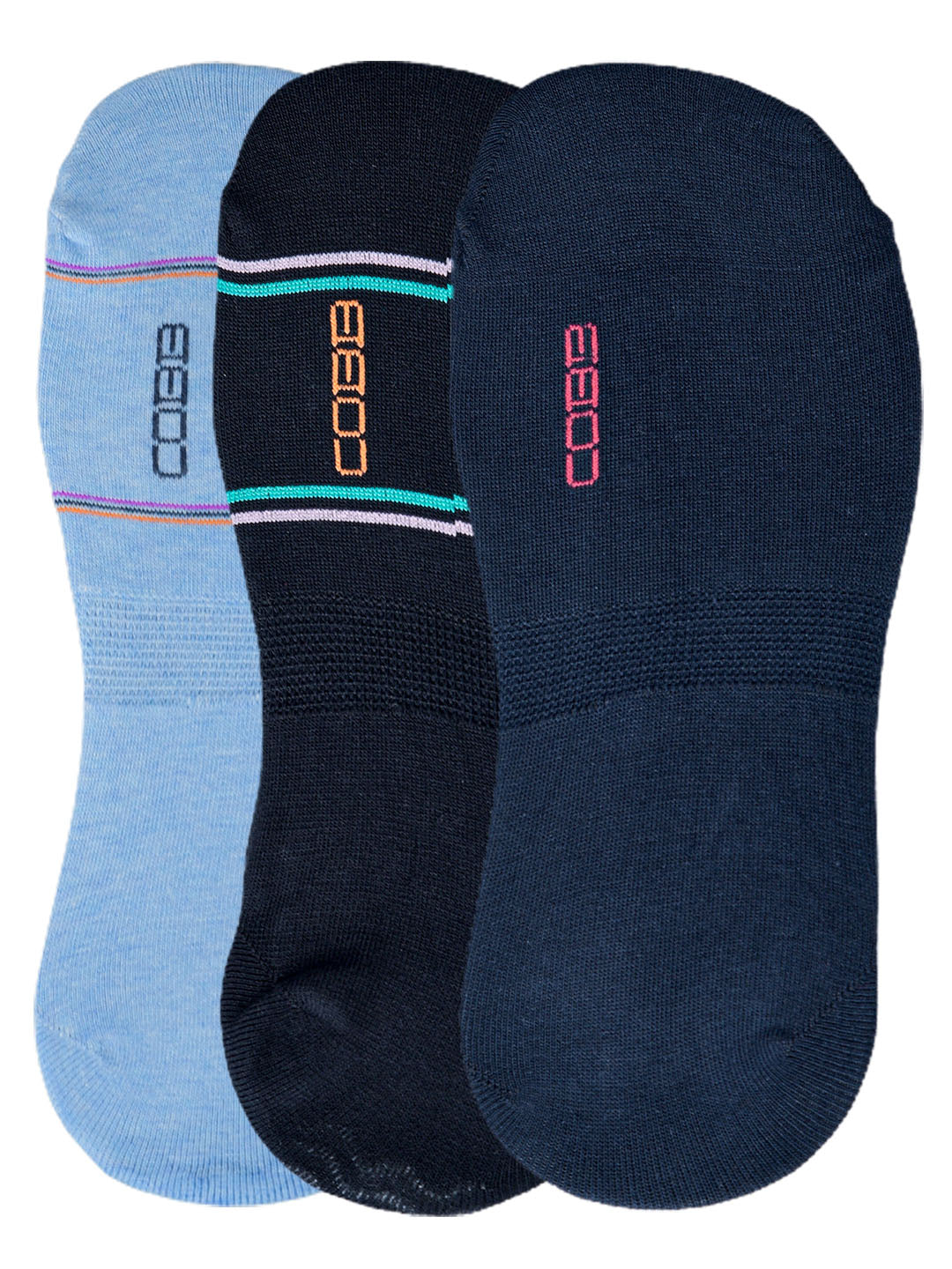 Cobb Multi Color Footie Shoe Liner Socks Pack of 4