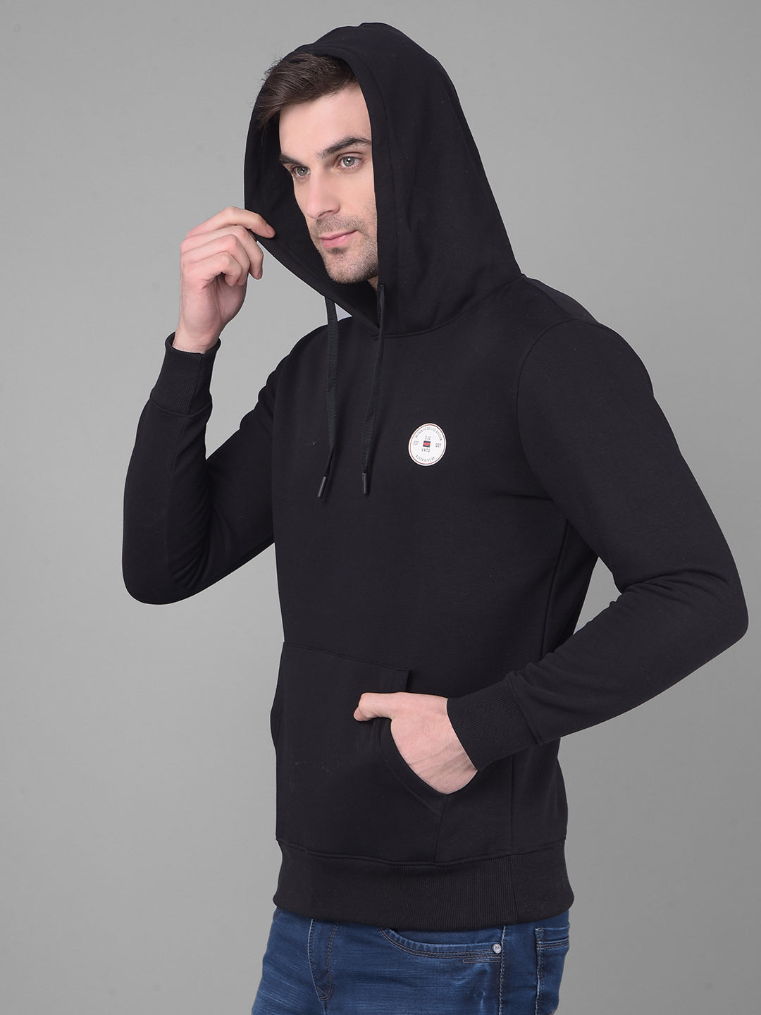 cobb solid black classic hoodie