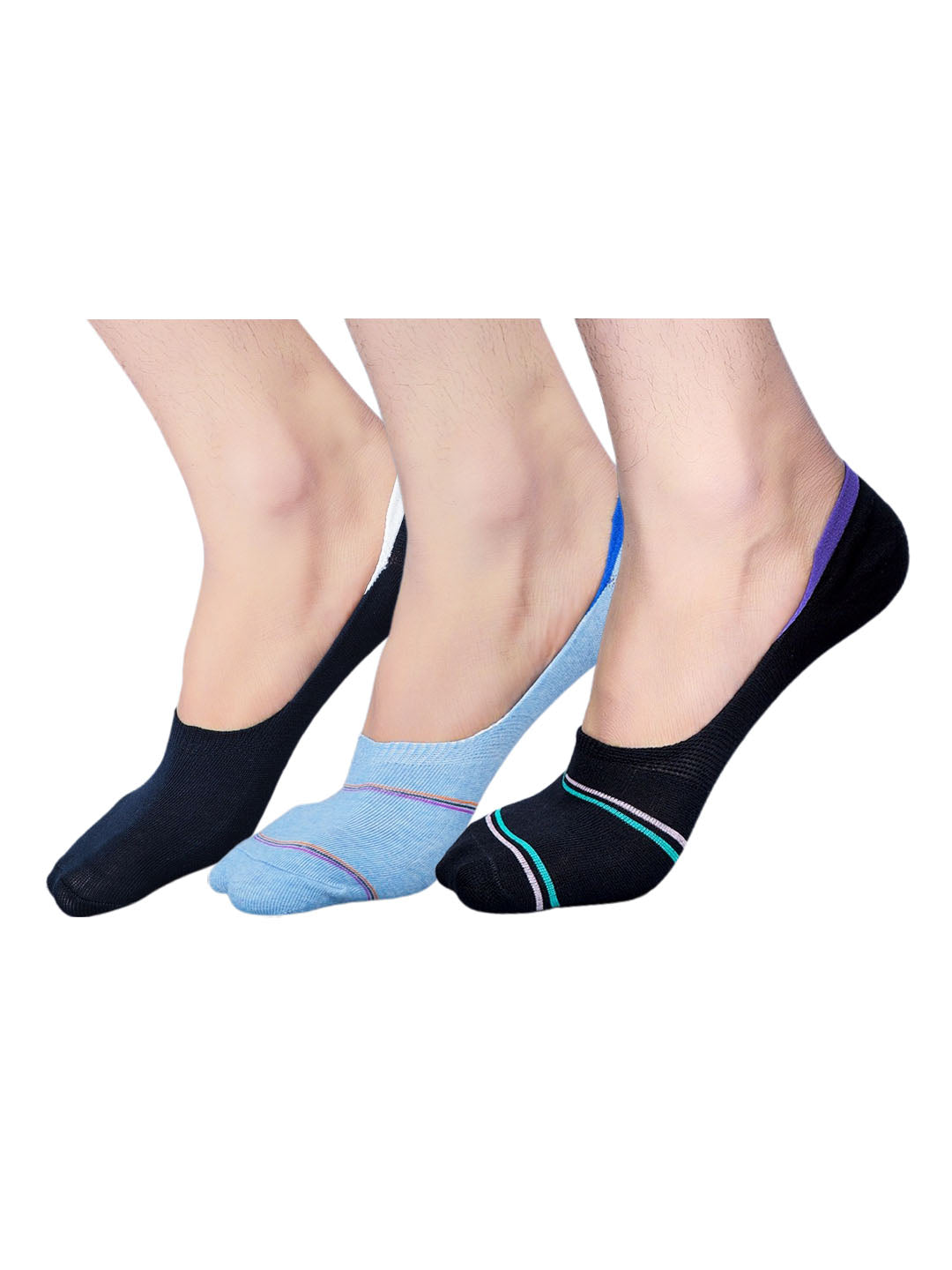Cobb Multi Color Footie Shoe Liner Socks Pack of 4