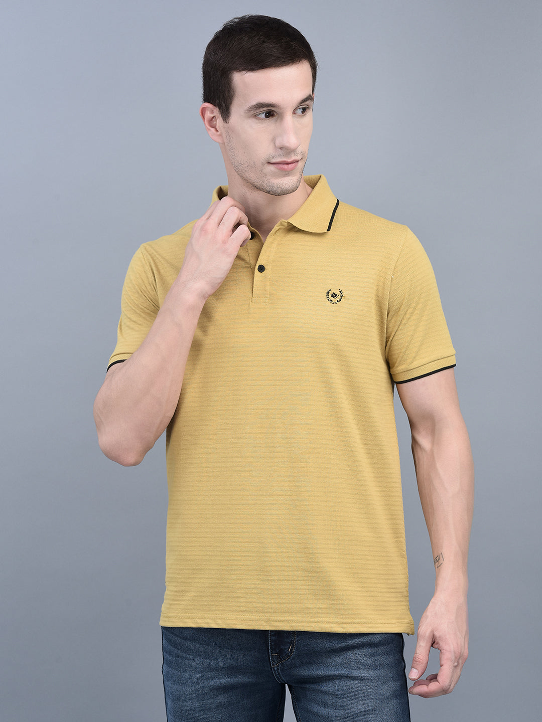 Louis Philippe Men Red Solid Collar Neck Polo T-Shirt: Buy Louis Philippe  Men Red Solid Collar Neck Polo T-Shirt Online at Best Price in India