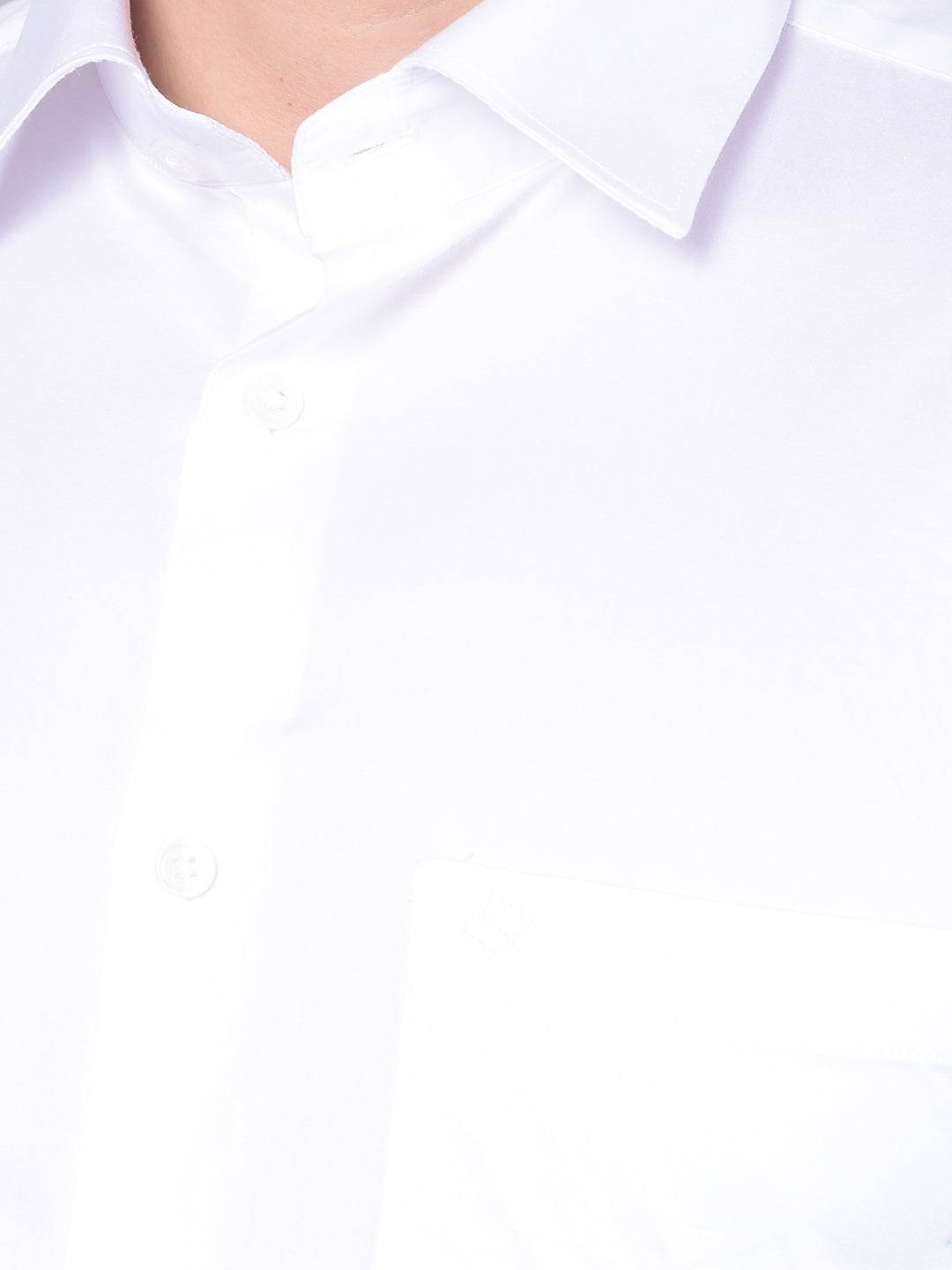 COBB SOLID WHITE SMART FIT FORMAL SHIRT