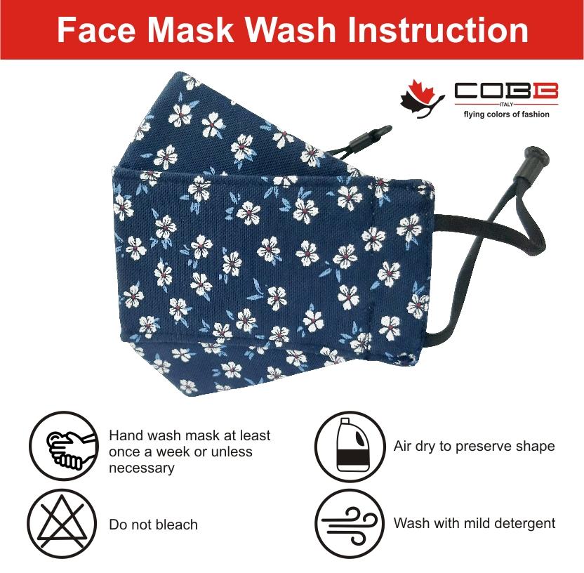 Cobb Kids 3 Layer 3D Cotton Mask Pack of 3 (Assorted Design)