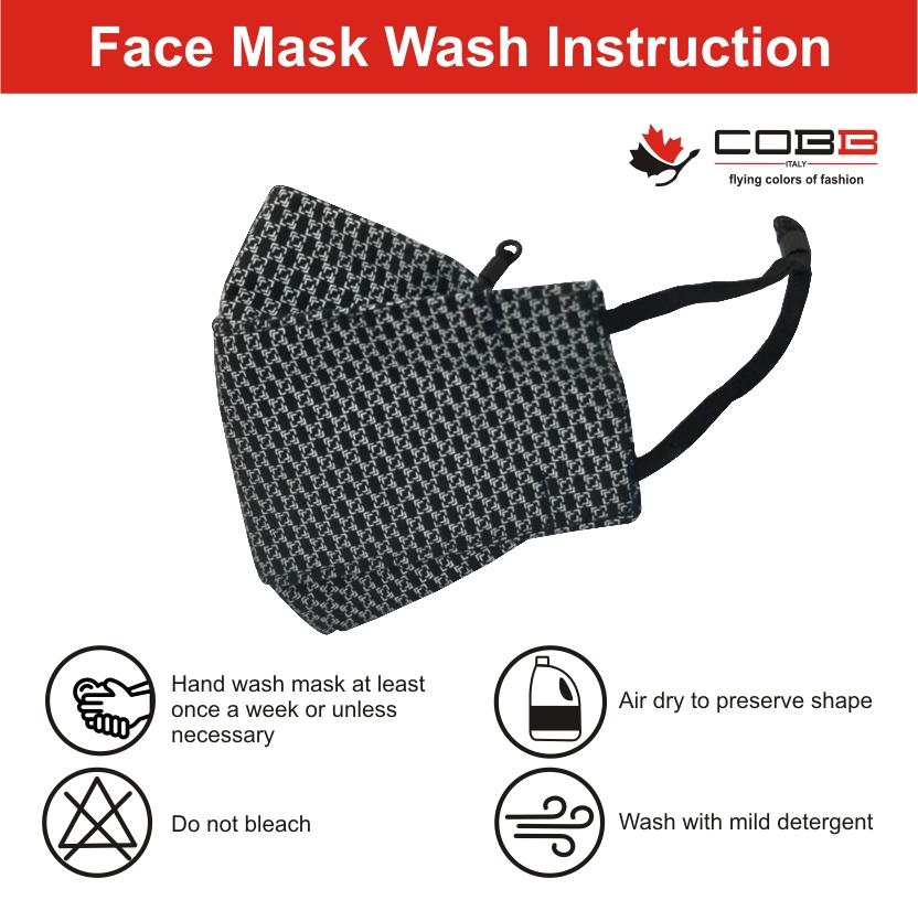 Cobb Kids 3 Layer 3D Cotton Mask Pack of 5 (Assorted Design)