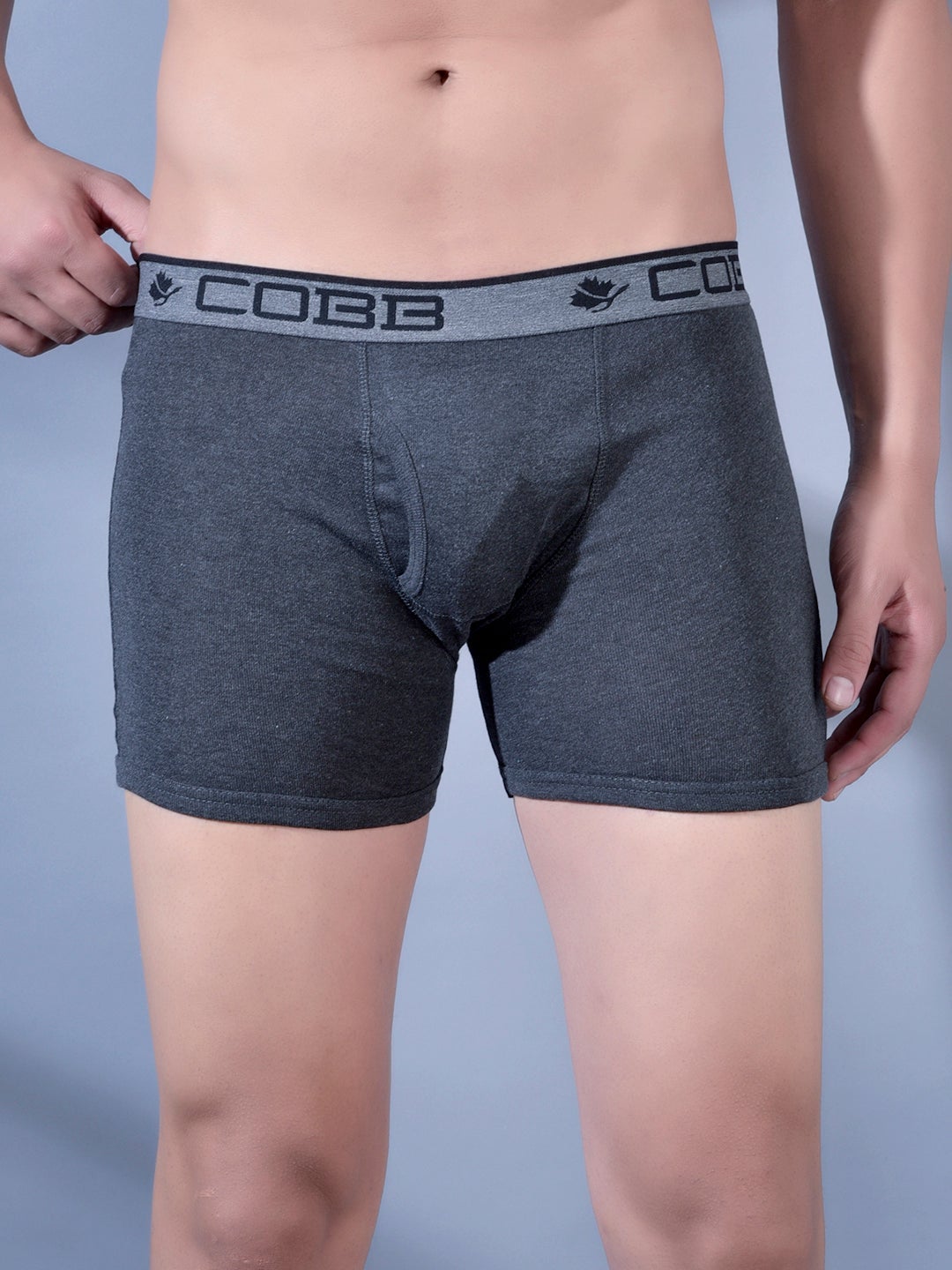 Cobb Men Cotton Trunk Dark Grey