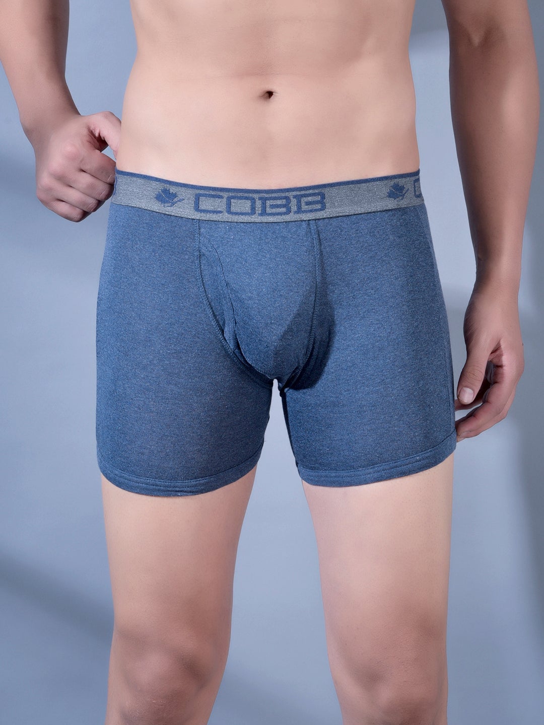 Cobb Men Cotton Trunk Blue