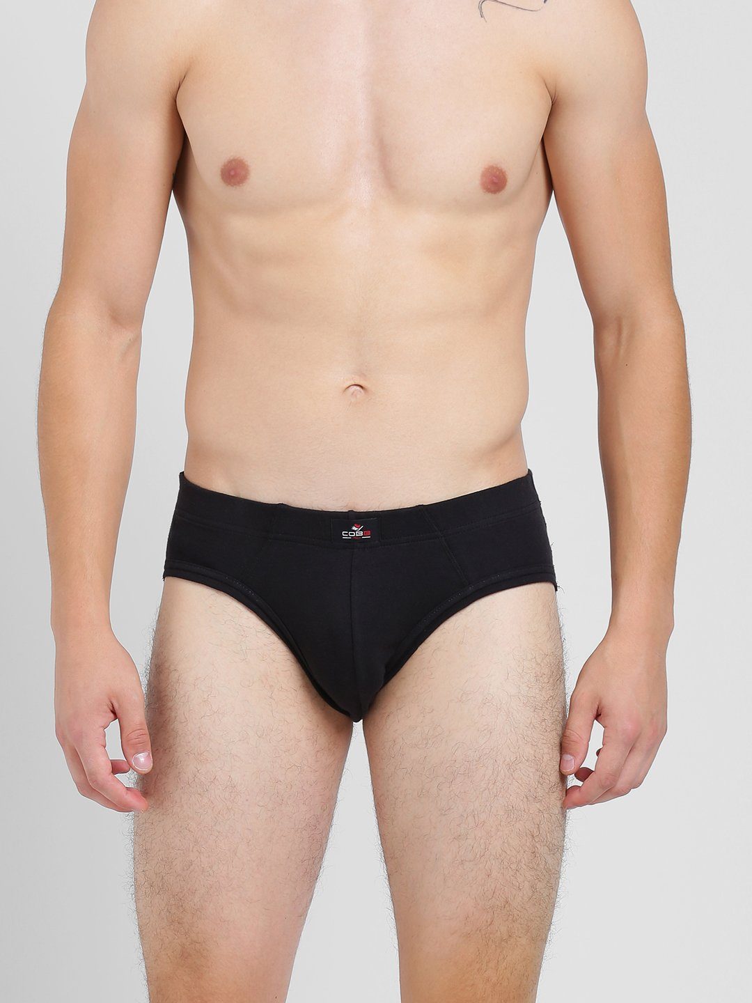 Men Cotton Brief Black